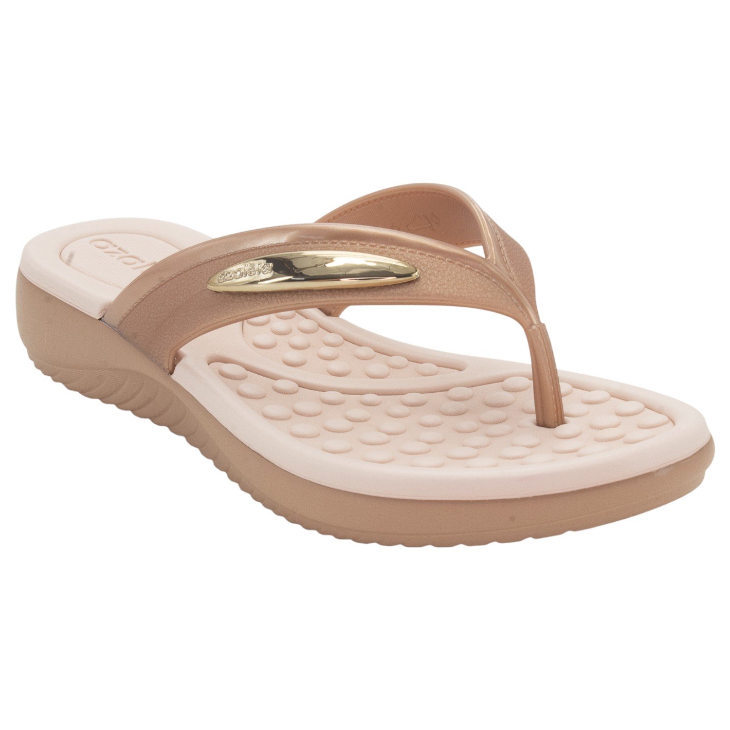 Tamanco Feminino Azaleia Cleo - Nude Marrom 2