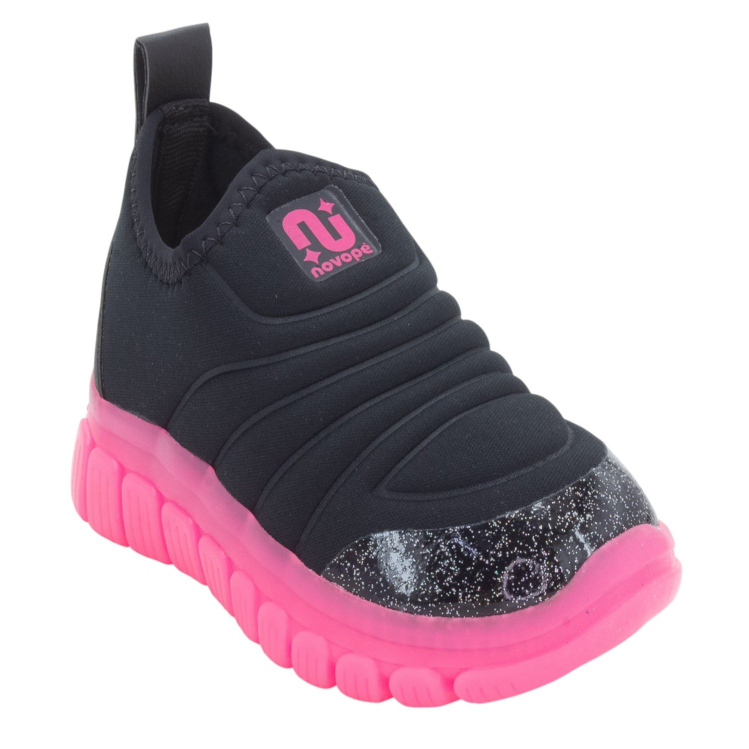 Tênis Infantil Menina Novopé 99001204 - Preto Preto 2