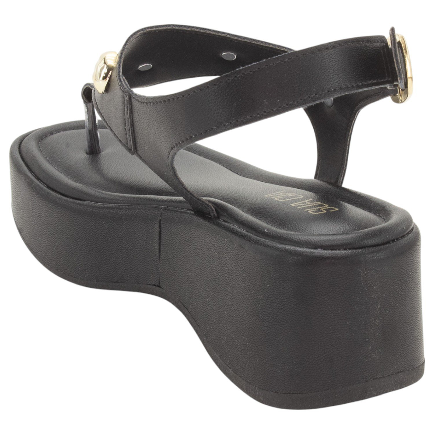Sandália Feminina Sua Cia 8409.16233 - Preto Preto 3