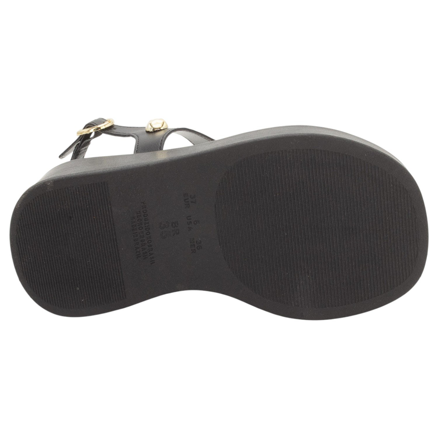 Sandália Feminina Sua Cia 8409.16233 - Preto Preto 4