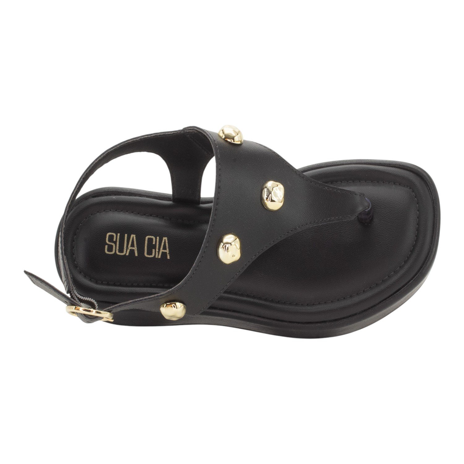 Sandália Feminina Sua Cia 8409.16233 - Preto Preto 5