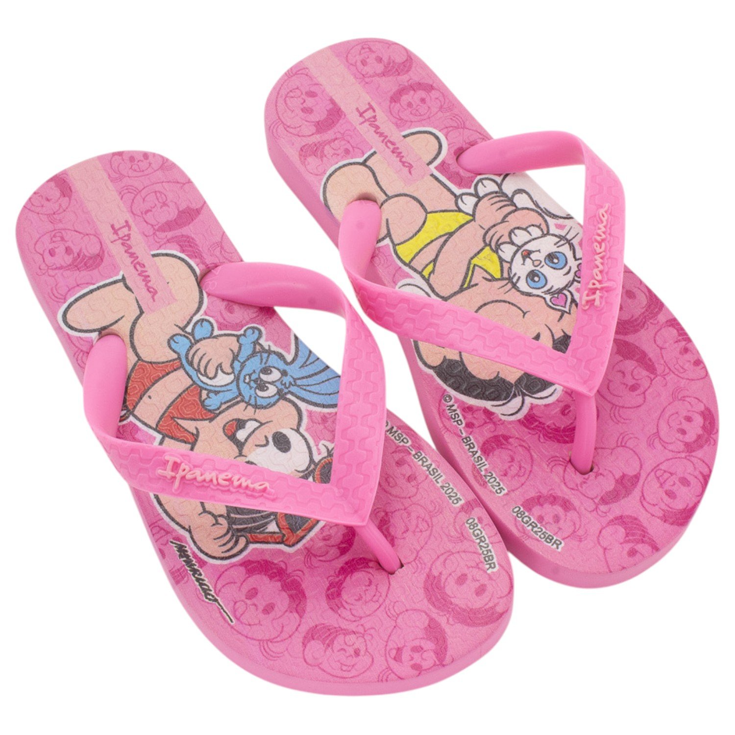 Chinelo Infantil Menina Ipanema Turma Da Mônica - Rosa