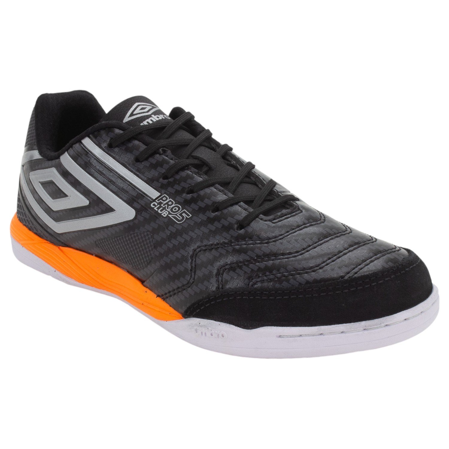 Chuteira Futsal Masculina Umbro Pro 5 Bump Club - Preto Preto 2