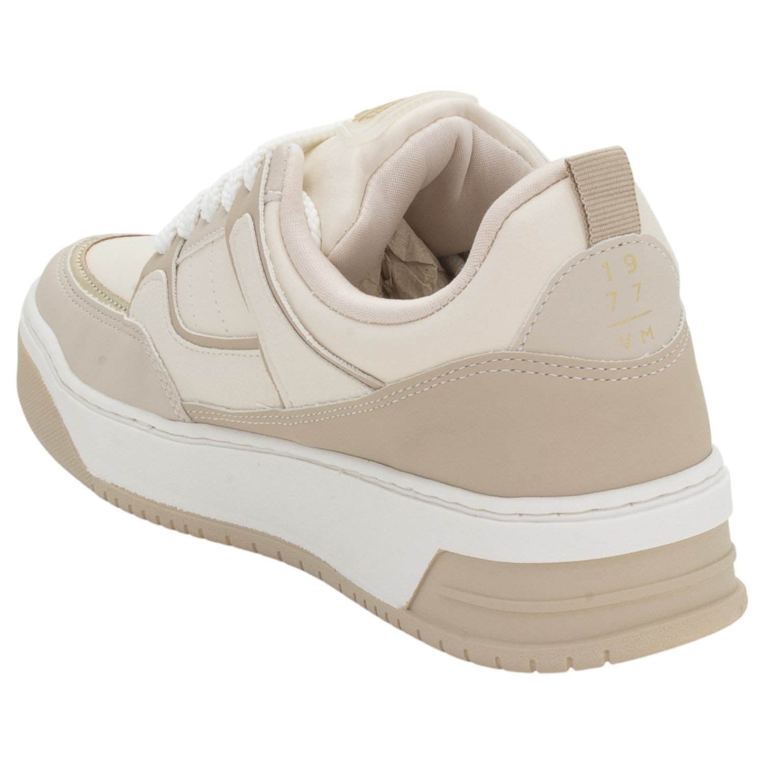Tênis Feminino Via Marte 232-006-13 - Off White Bege 3
