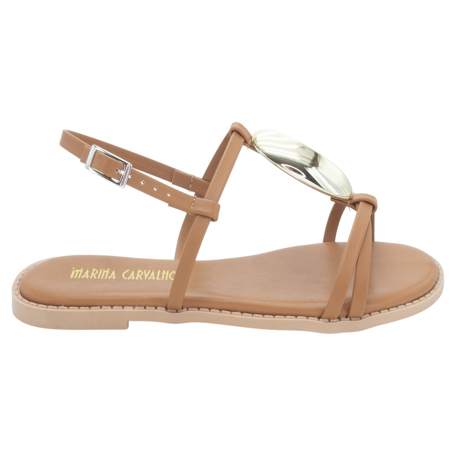 Sandália Feminina Marina Carvalho 1753 - Marrom