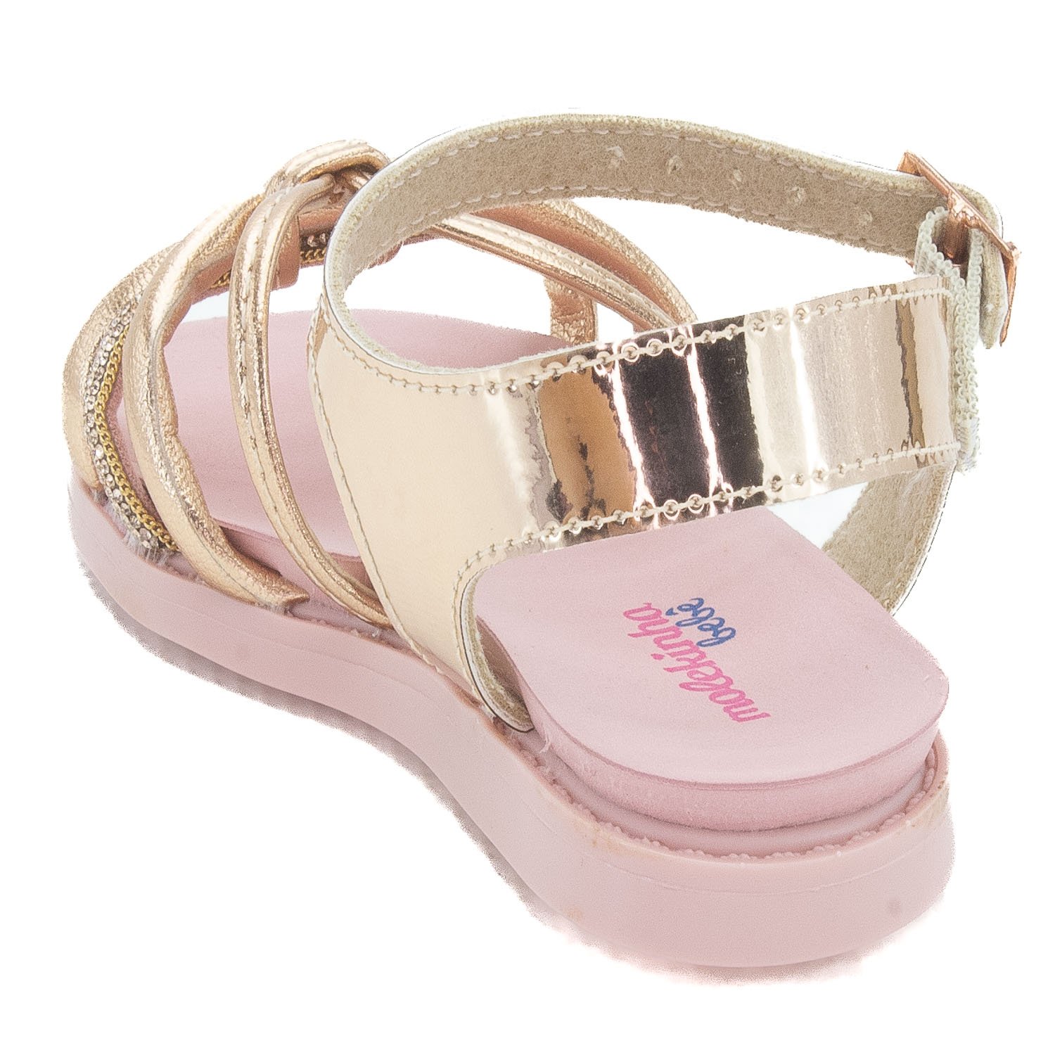 Sandália Infantil Menina Molekinha 2714.229 - Dourado Dourado 3