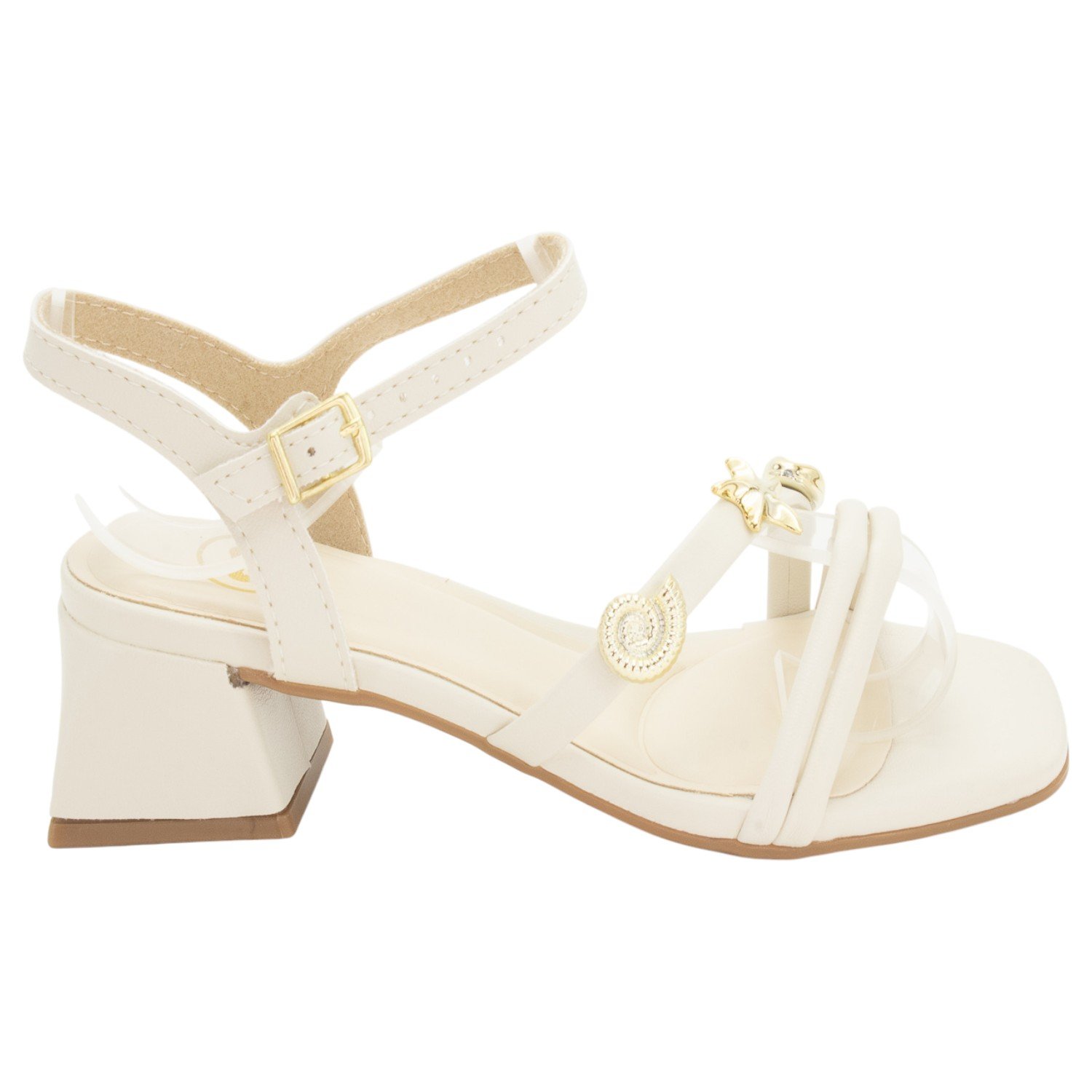 Sandália Infantil Menina Molekinha 2347.128 - Off White