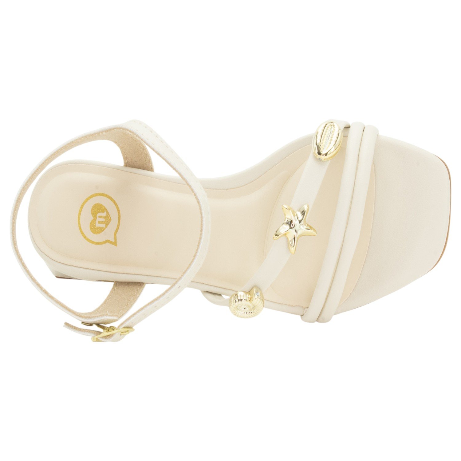 Sandália Infantil Menina Molekinha 2347.128 - Off White Branco 5