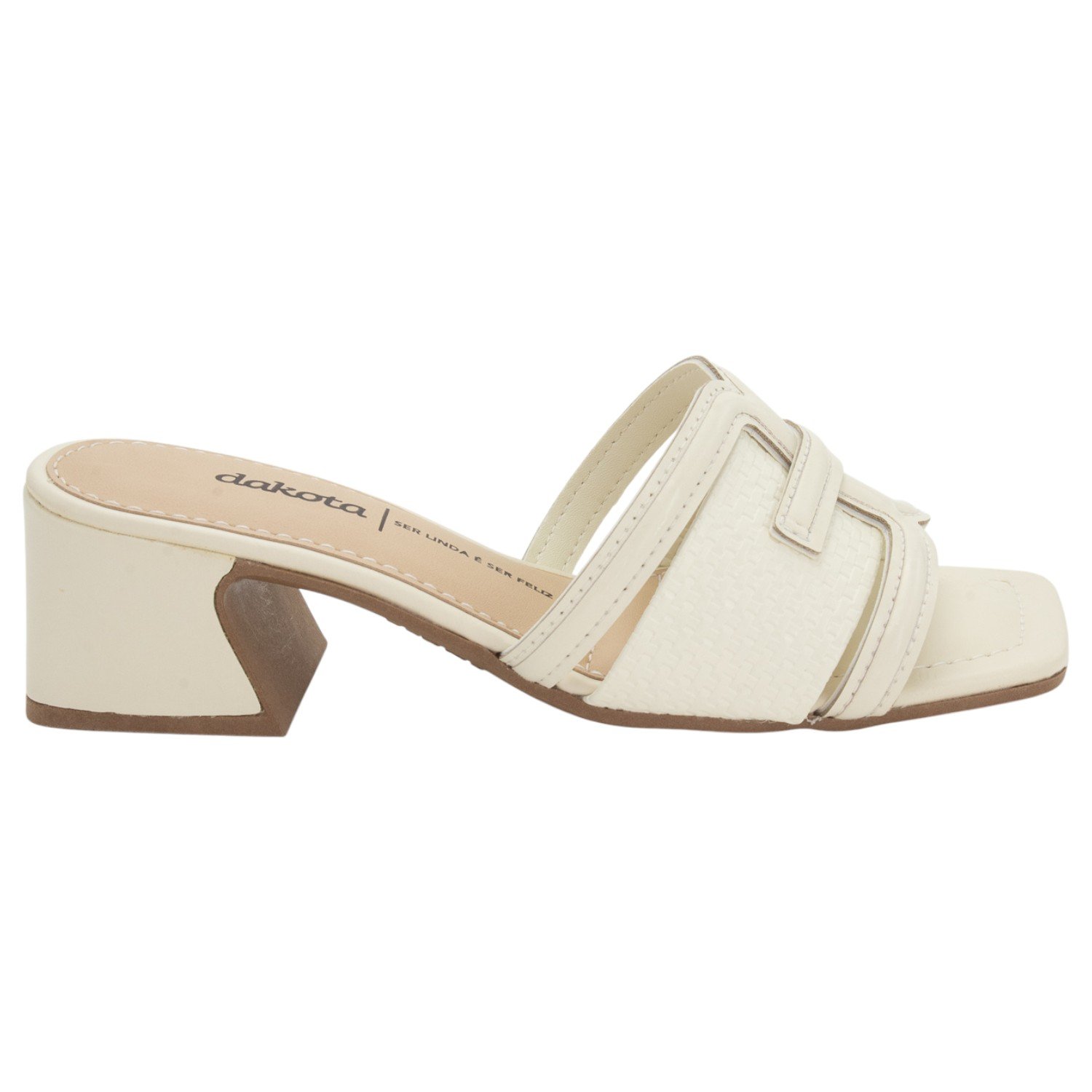 Tamanco Feminino Dakota Y9491 - Bege Claro