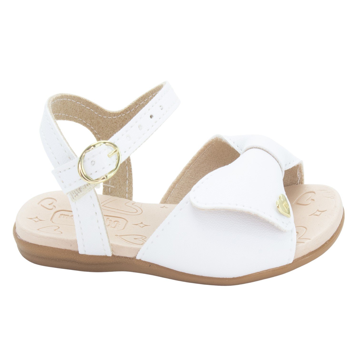 Sandália Infantil Menina Molekinha 2743.103 - Branco