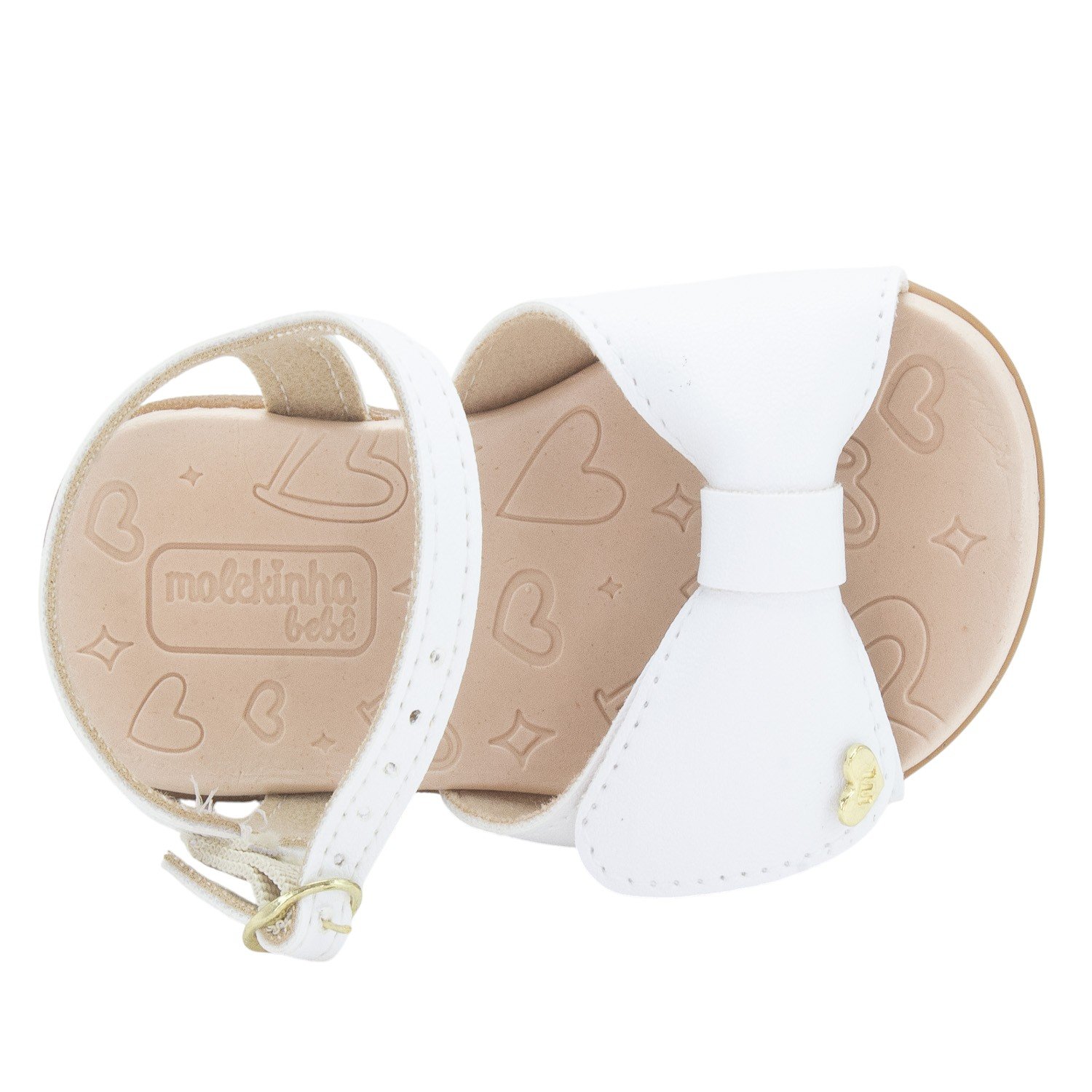 Sandália Infantil Menina Molekinha 2743.103 - Branco Branco 5
