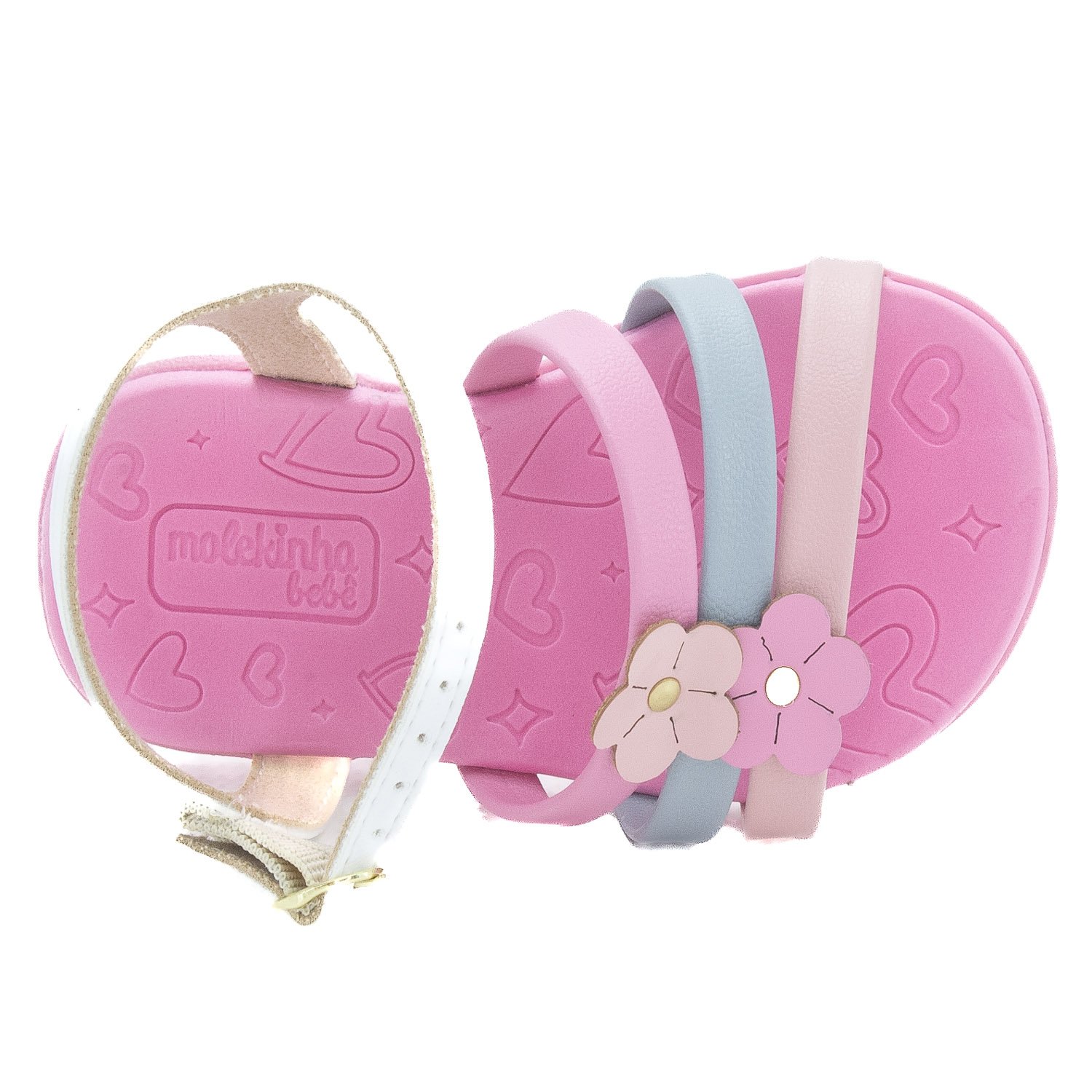 Sandália Infantil Menina Molekinha 2743.102 - Rosa Rosa 5