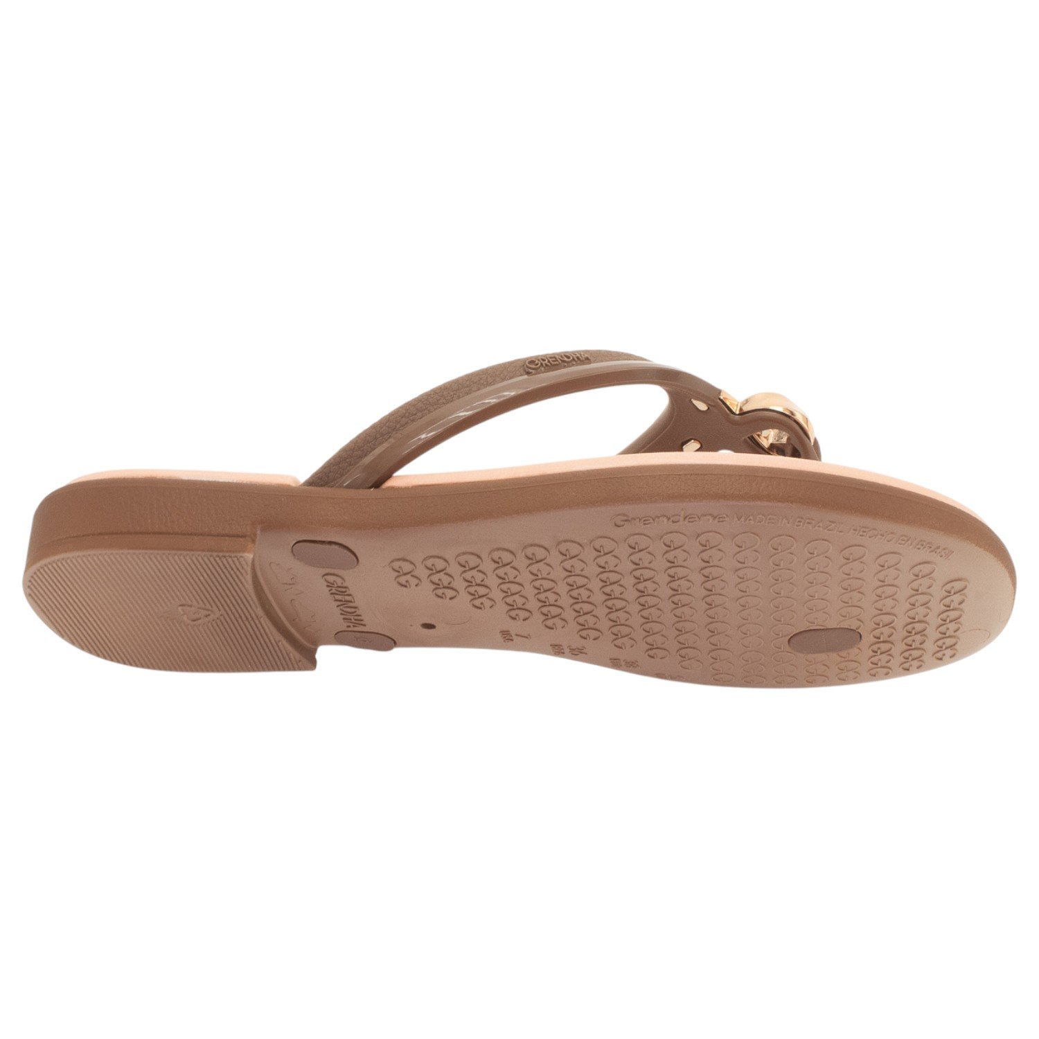 Rasteira Feminina Grendha Mais Conforto Enlaços - Marrom Marrom 4