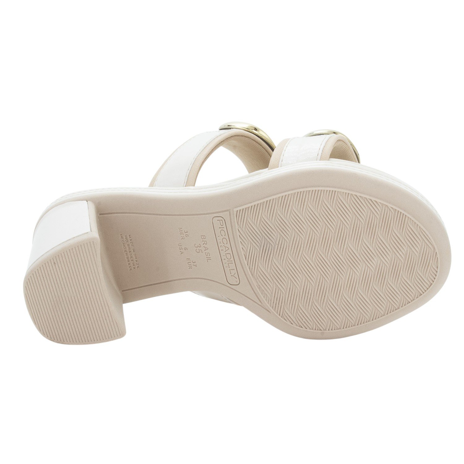 Tamanco Feminino Piccadilly 566076-3 - Off White Branco 4