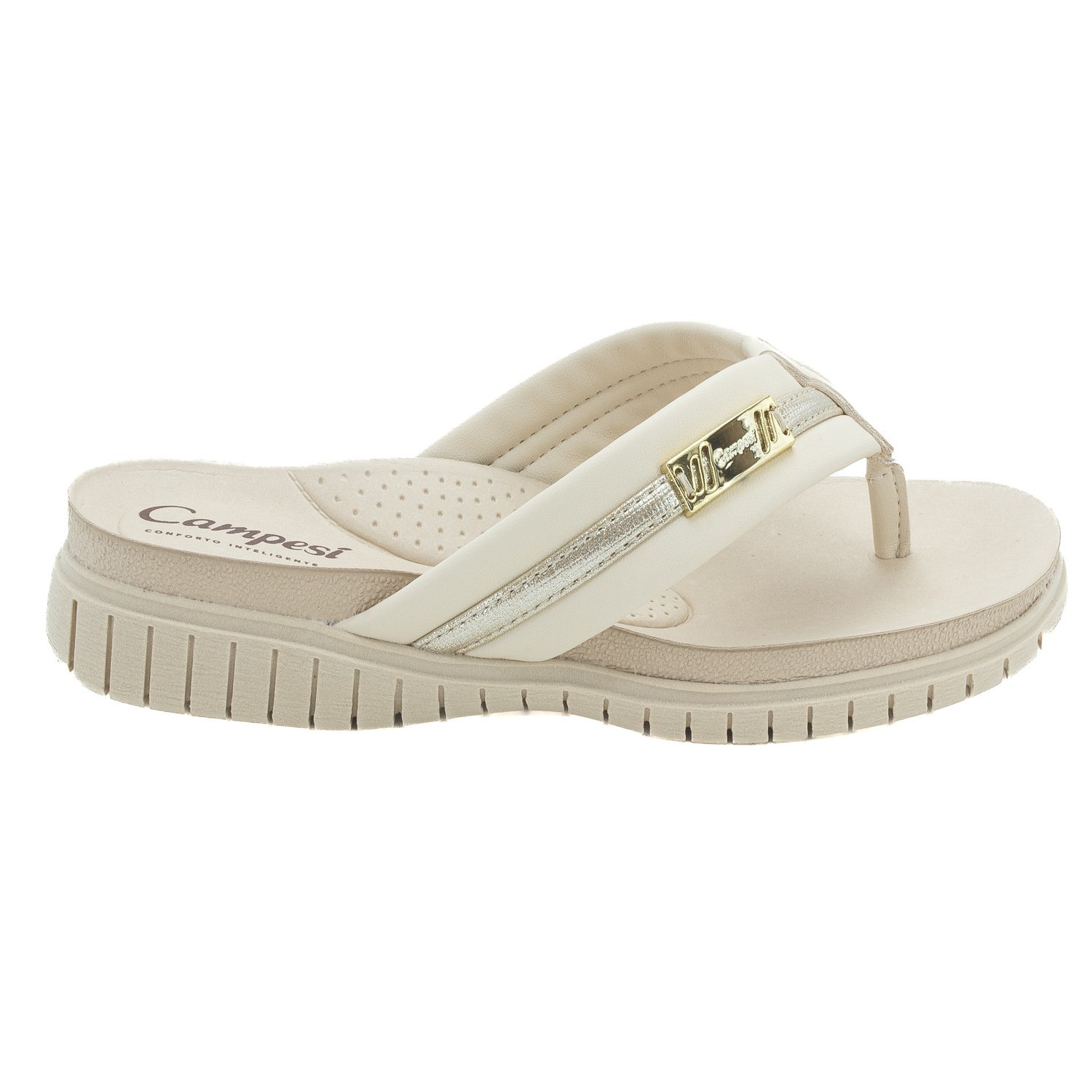 Chinelo Feminino Campesí CE242 - Off White