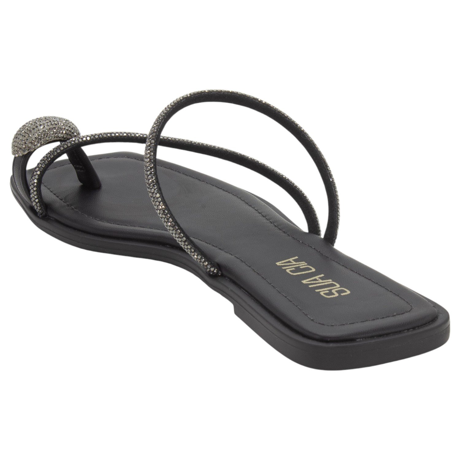 Rasteira Feminina Sua Cia 8408-16229 - Preto Preto 3