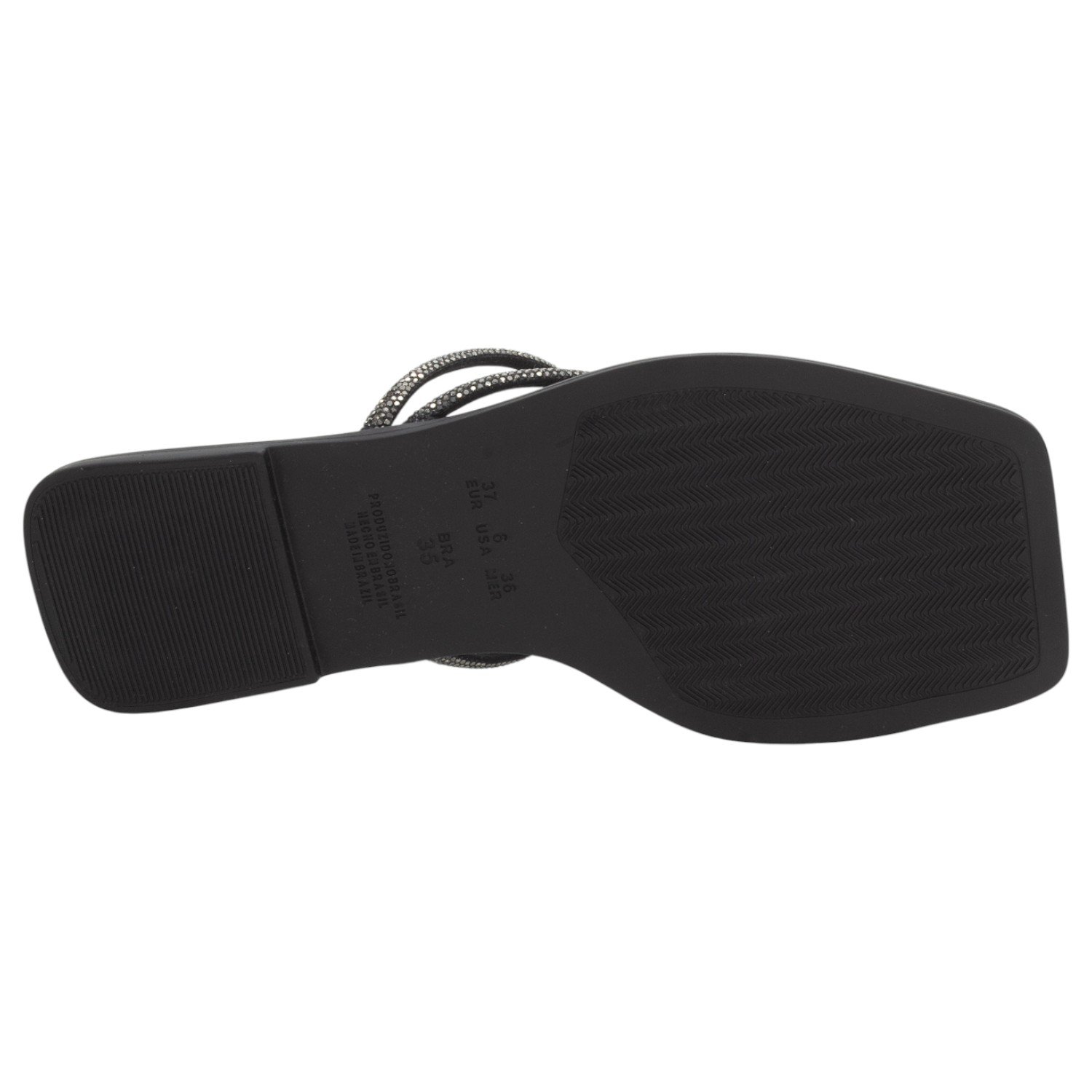 Rasteira Feminina Sua Cia 8408-16229 - Preto Preto 4