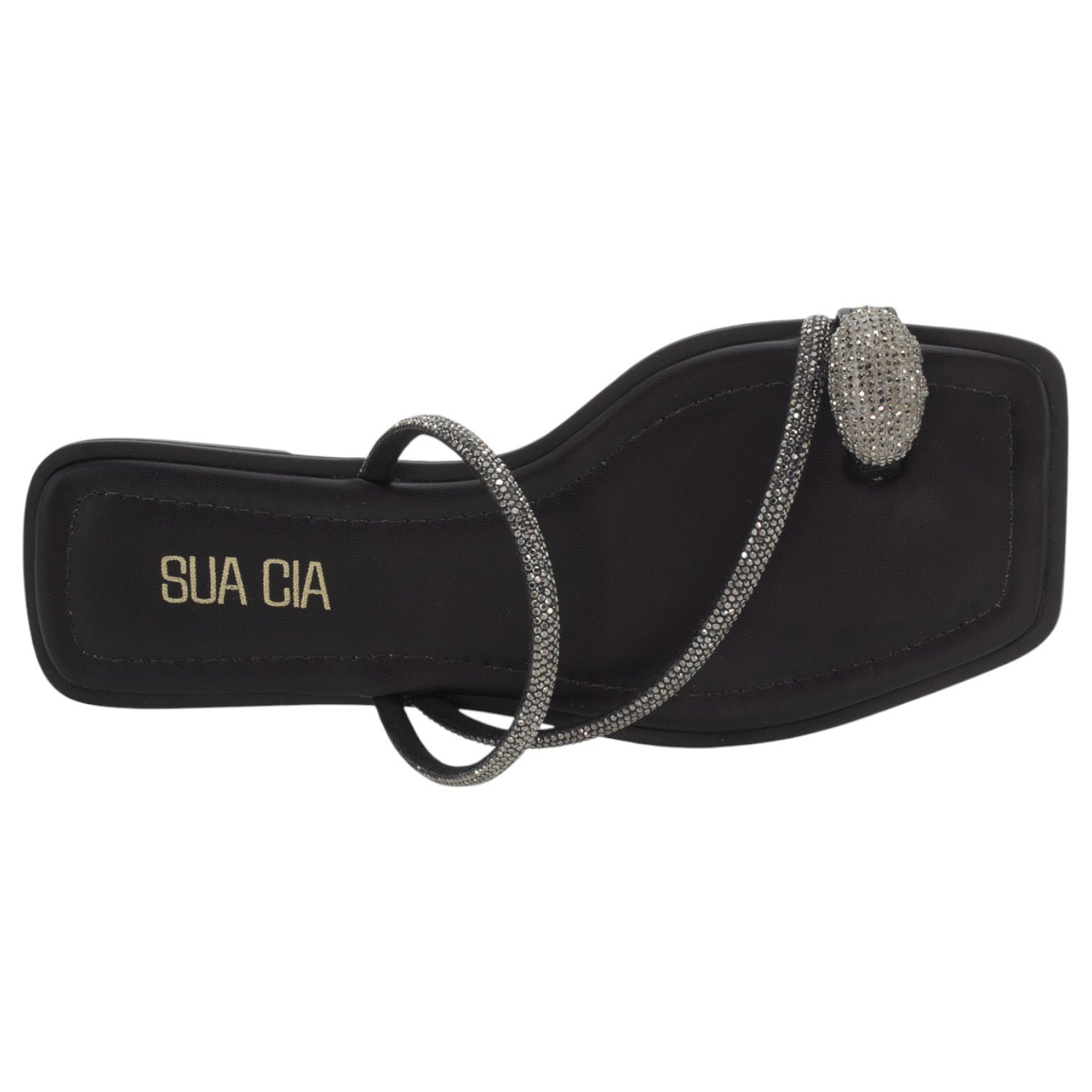 Rasteira Feminina Sua Cia 8408-16229 - Preto Preto 5