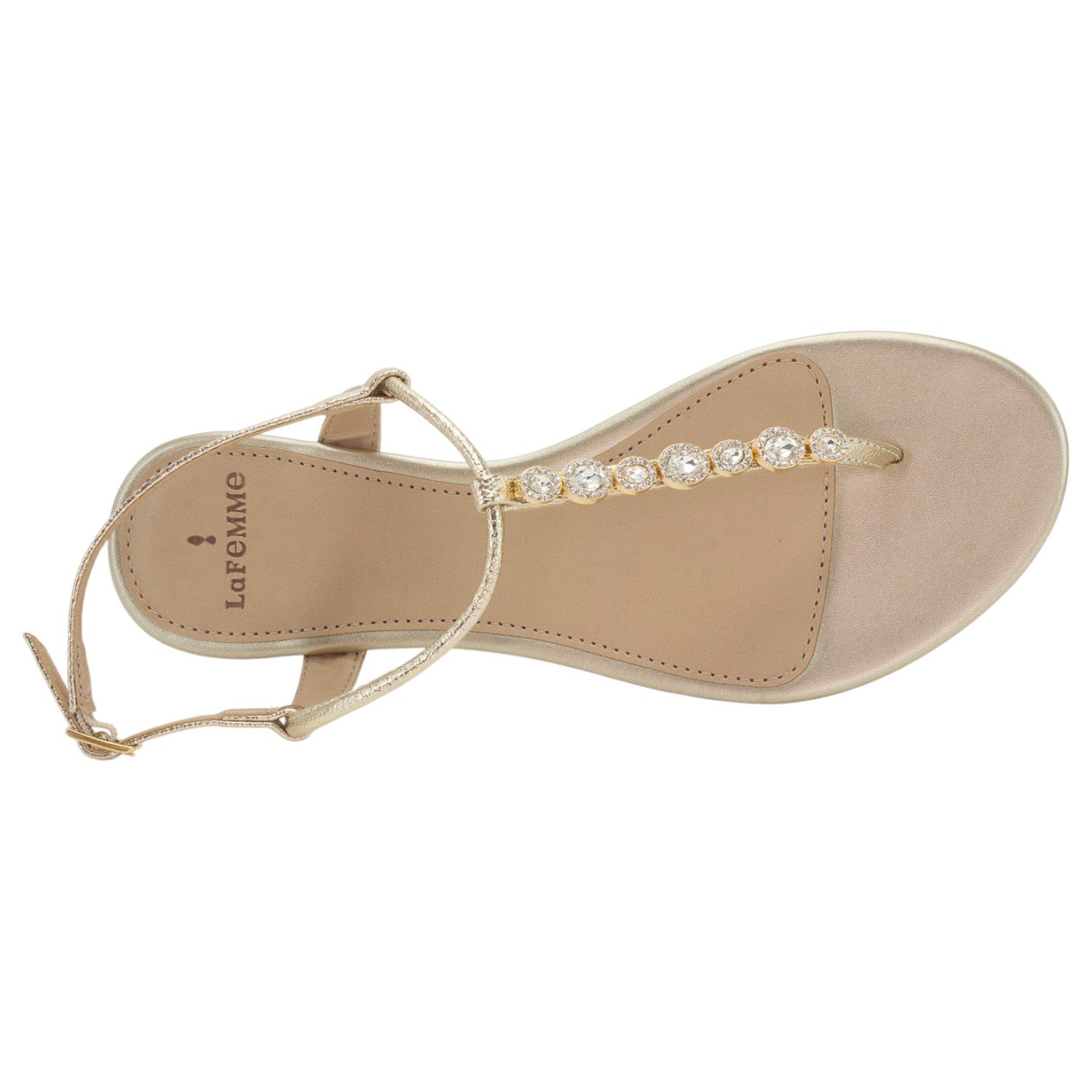 Sandália Feminina La Femme 13.1232 - Dourado Dourado 5