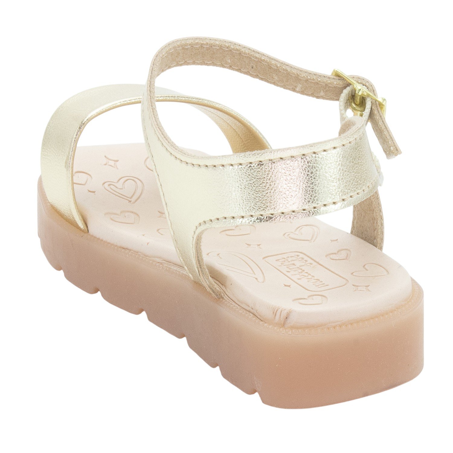 Sandália Infantil Menina Molekinha 2741.200 - Dourado Dourado 3