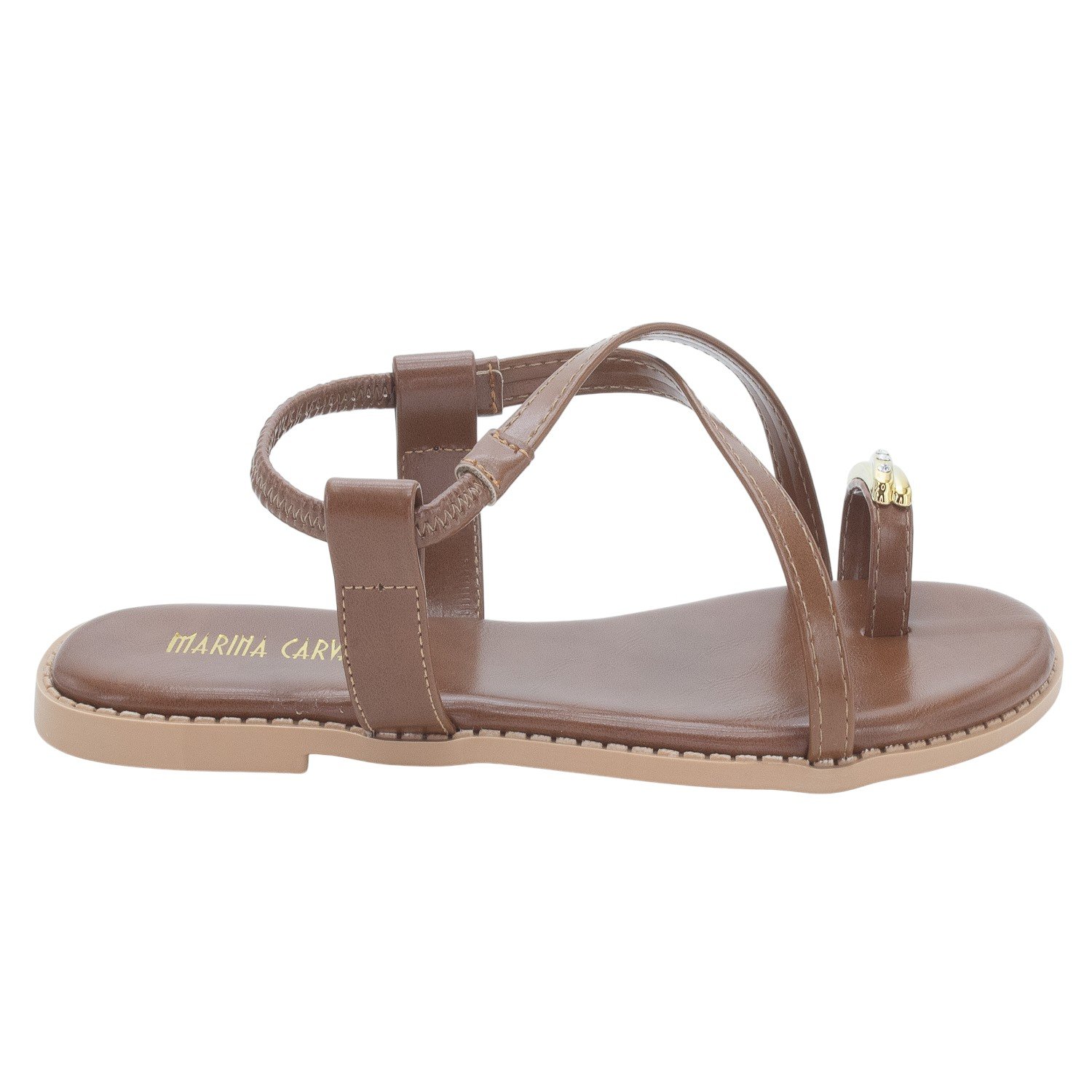 Sandália Feminina Marina Carvalho 1729 - Marrom