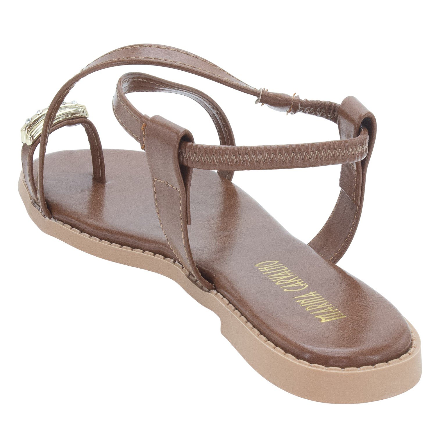 Sandália Feminina Marina Carvalho 1729 - Marrom Marrom 3