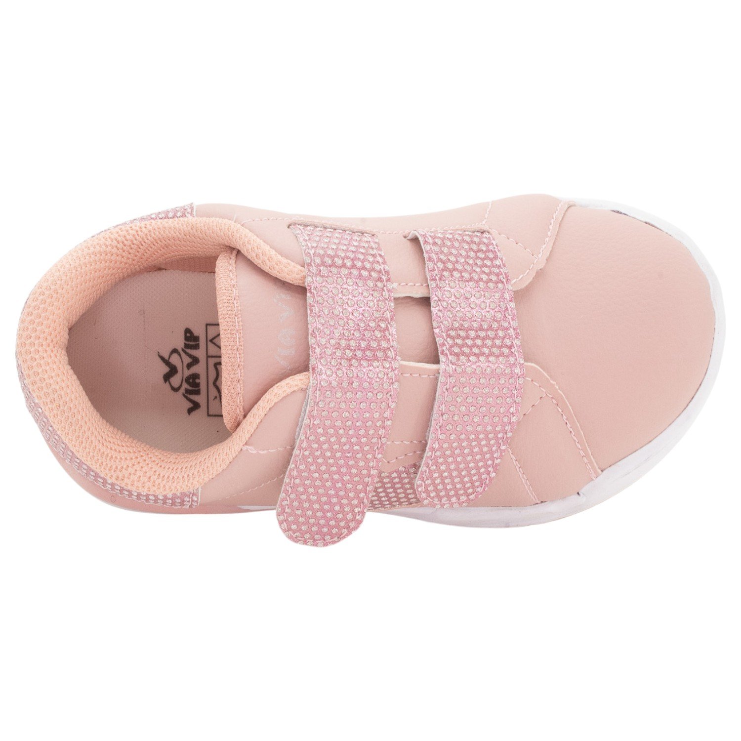 Tênis Infantil Menina Via Vip VV4010 - Rose Rosa 5