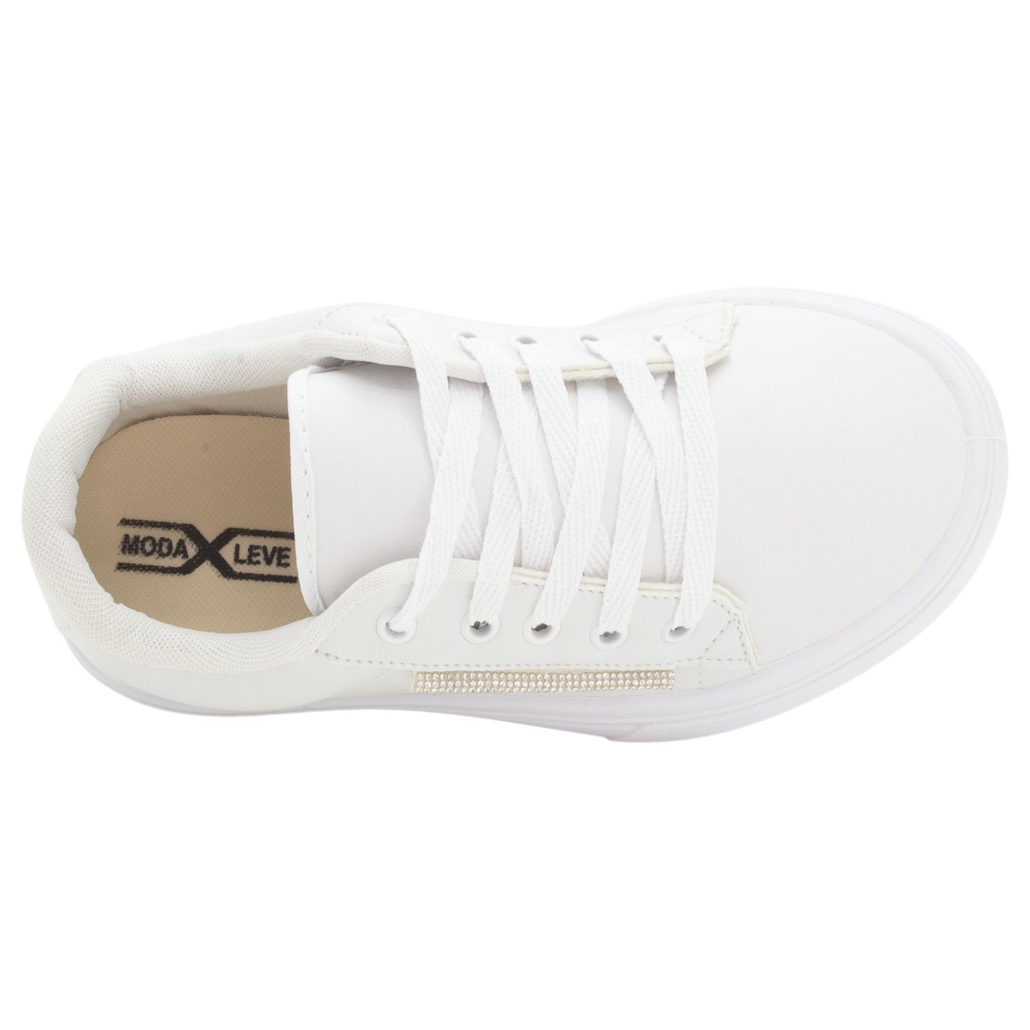 Tênis Feminino Moda Leve 1000 - Branco Branco 5