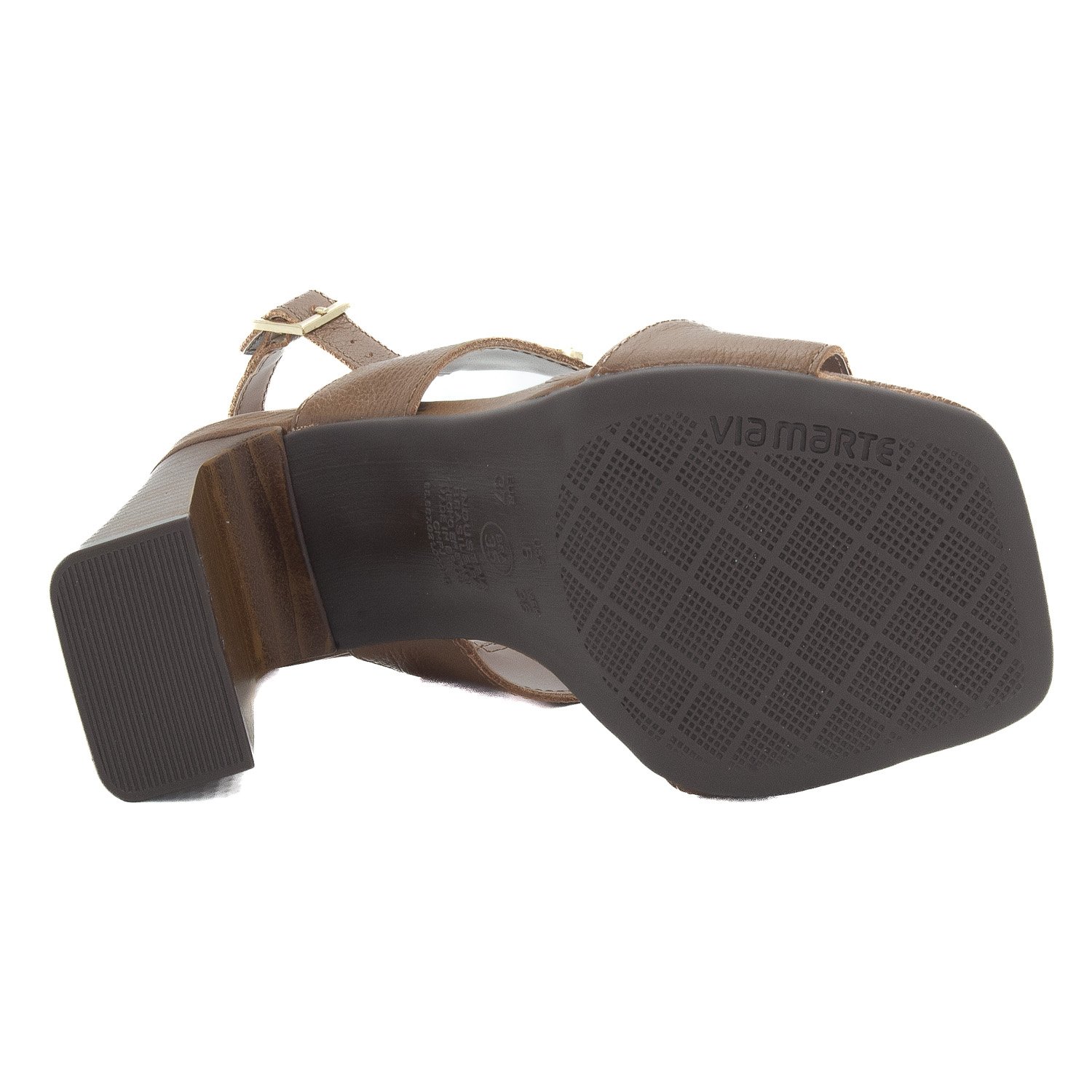 Sandália Feminina Via Marte 319-005-01 - Marrom Marrom 4