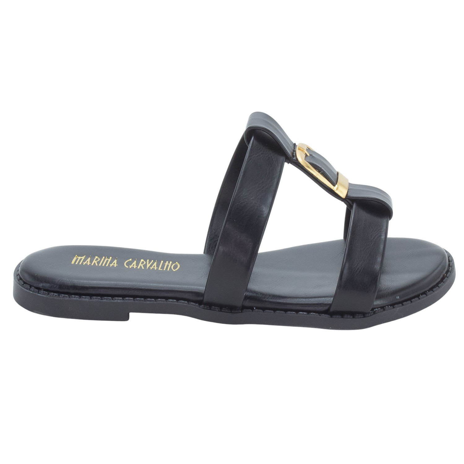 Rasteira Feminina Marina Carvalho 1723 - Preto