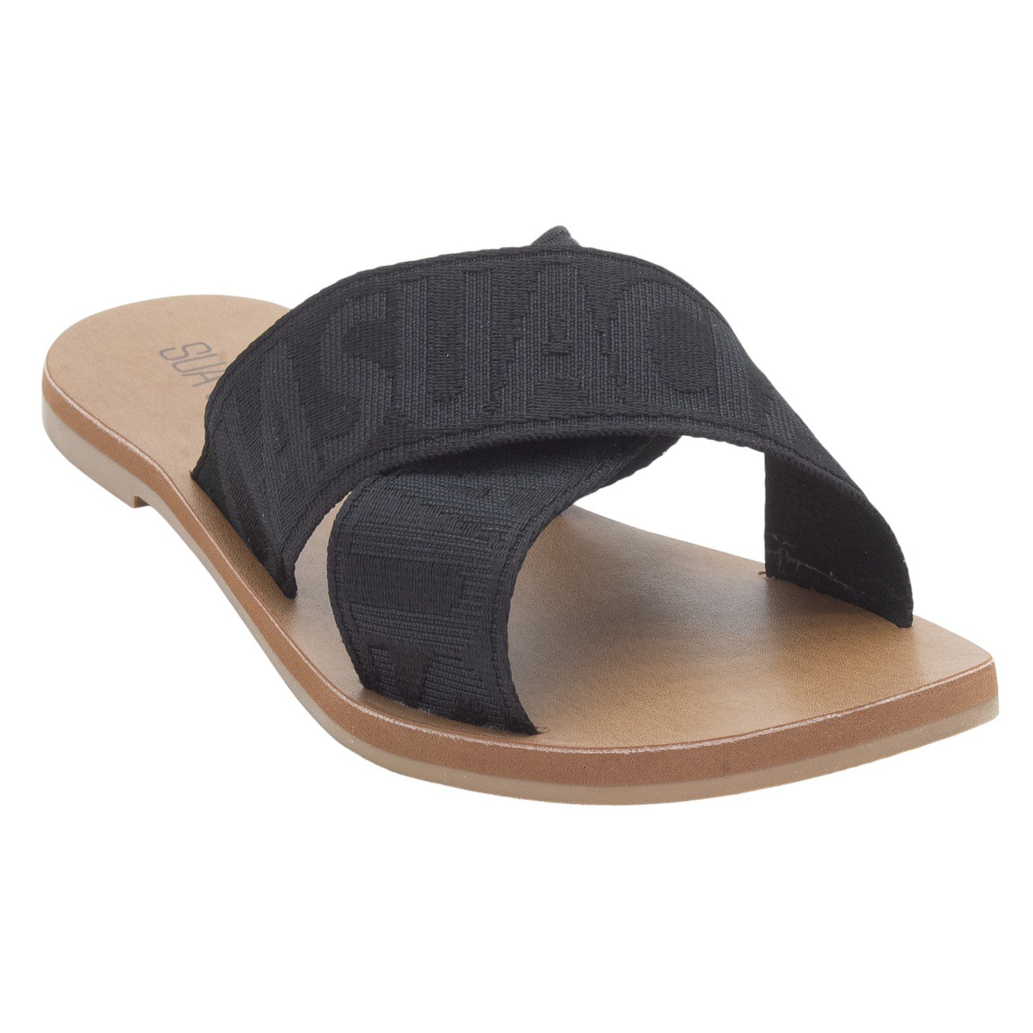 Rasteira Feminina Sua Cia 8395.16147 - Preto Preto 2