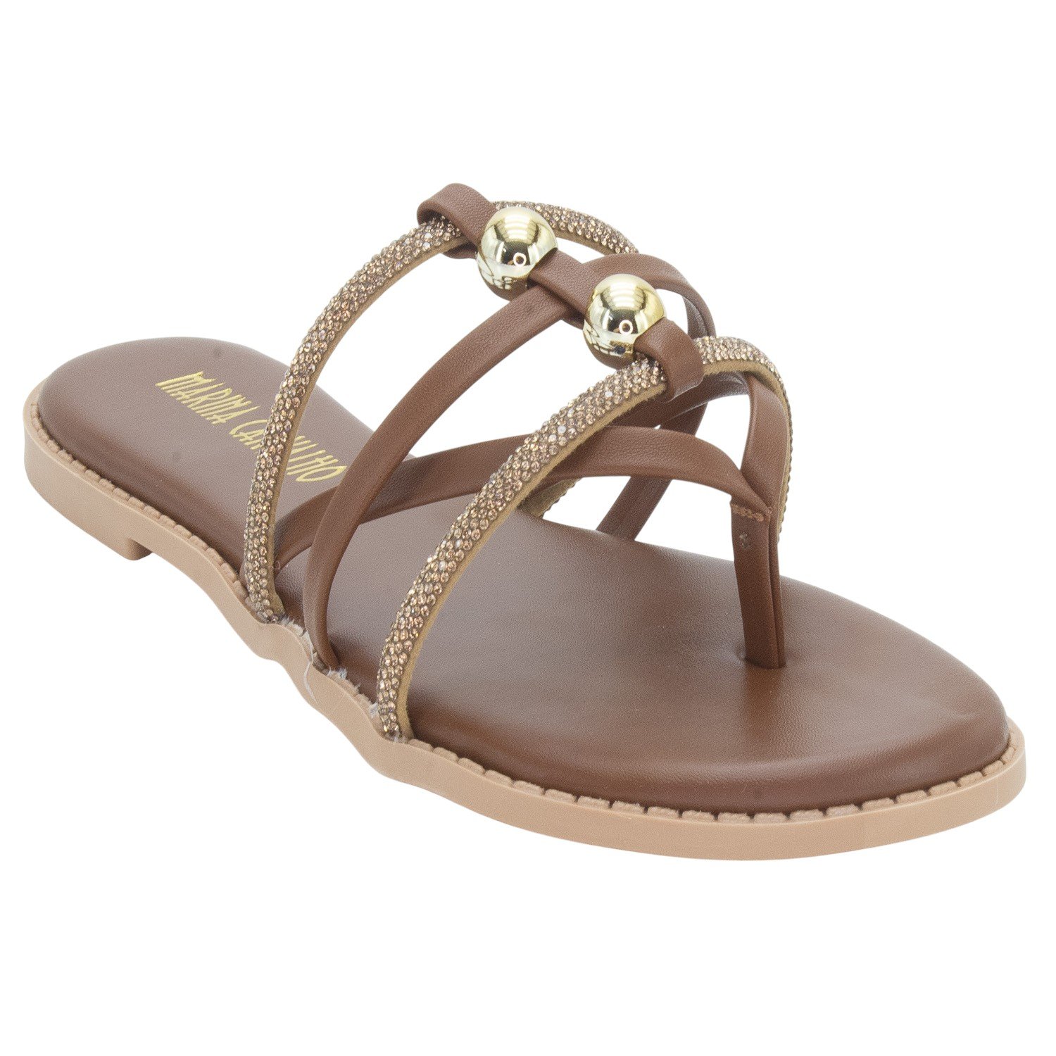 Rasteira Feminina Marina Carvalho 1704 - Marrom Marrom 2