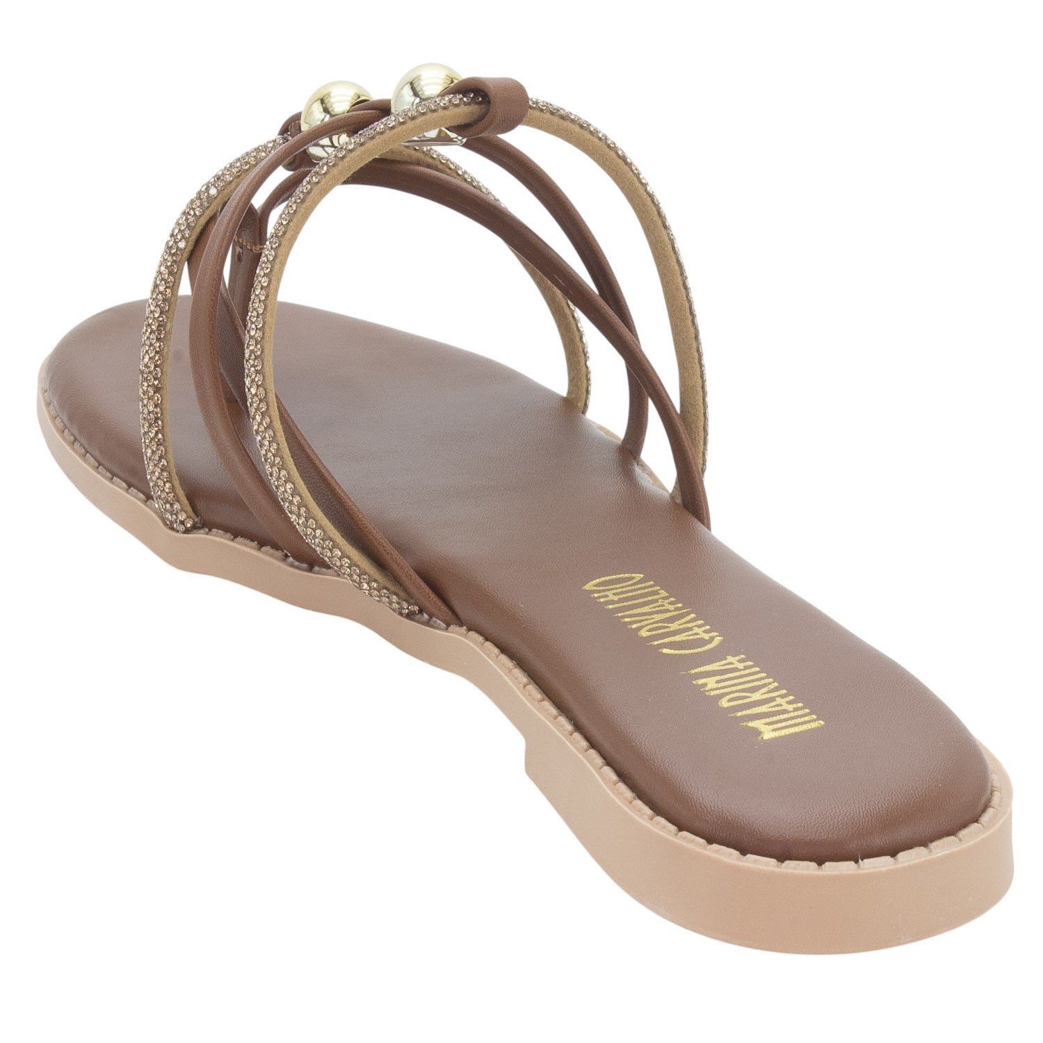 Rasteira Feminina Marina Carvalho 1704 - Marrom Marrom 3