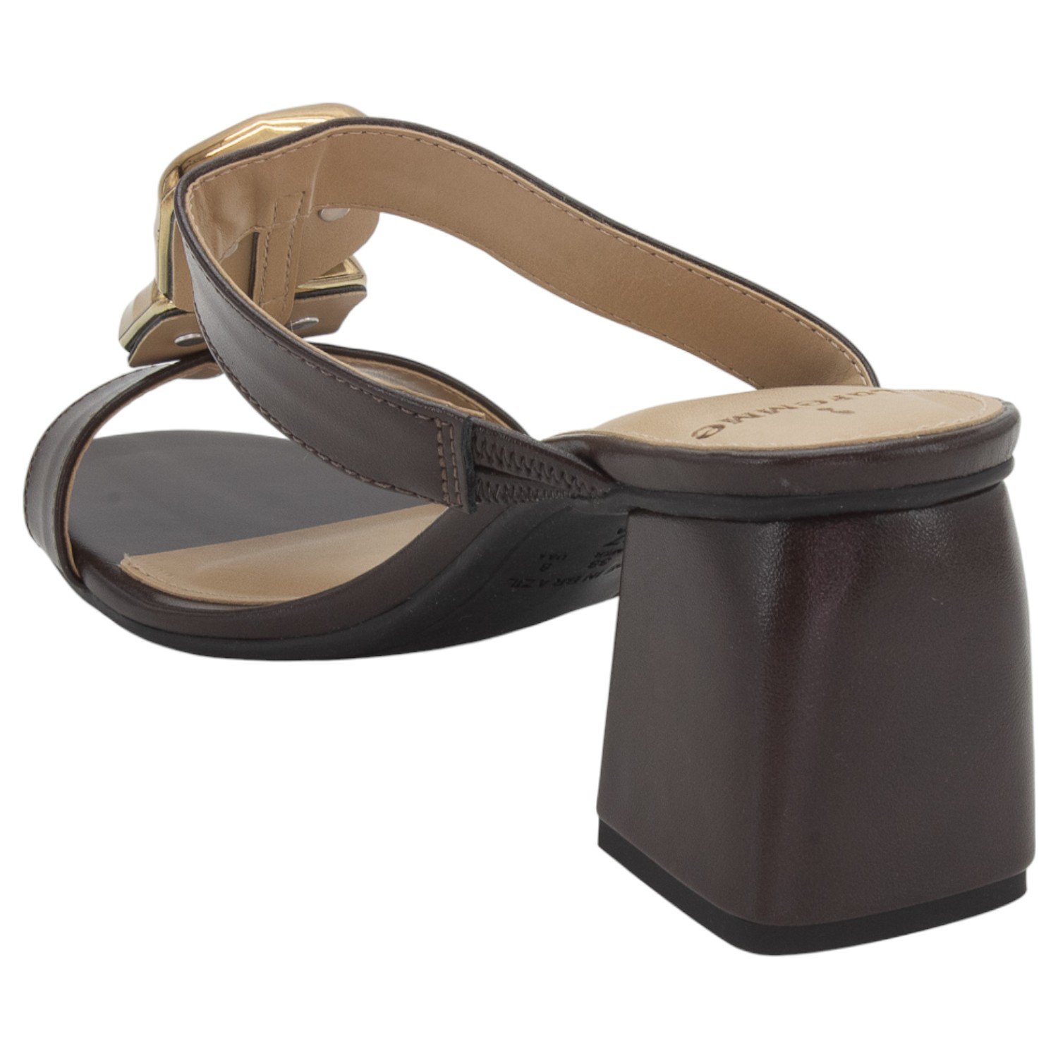 Tamanco Feminino La Femme 57.090 - Marrom Marrom 3