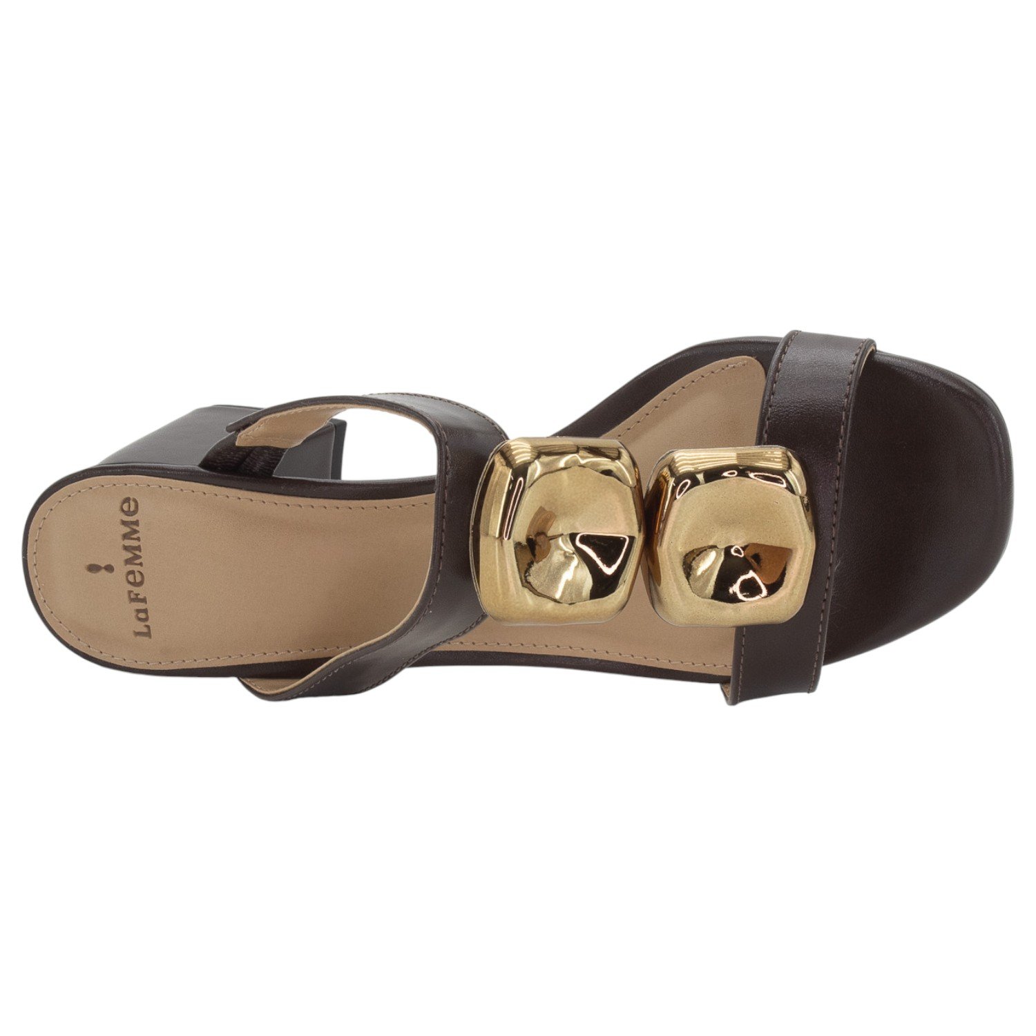 Tamanco Feminino La Femme 57.090 - Marrom Marrom 5