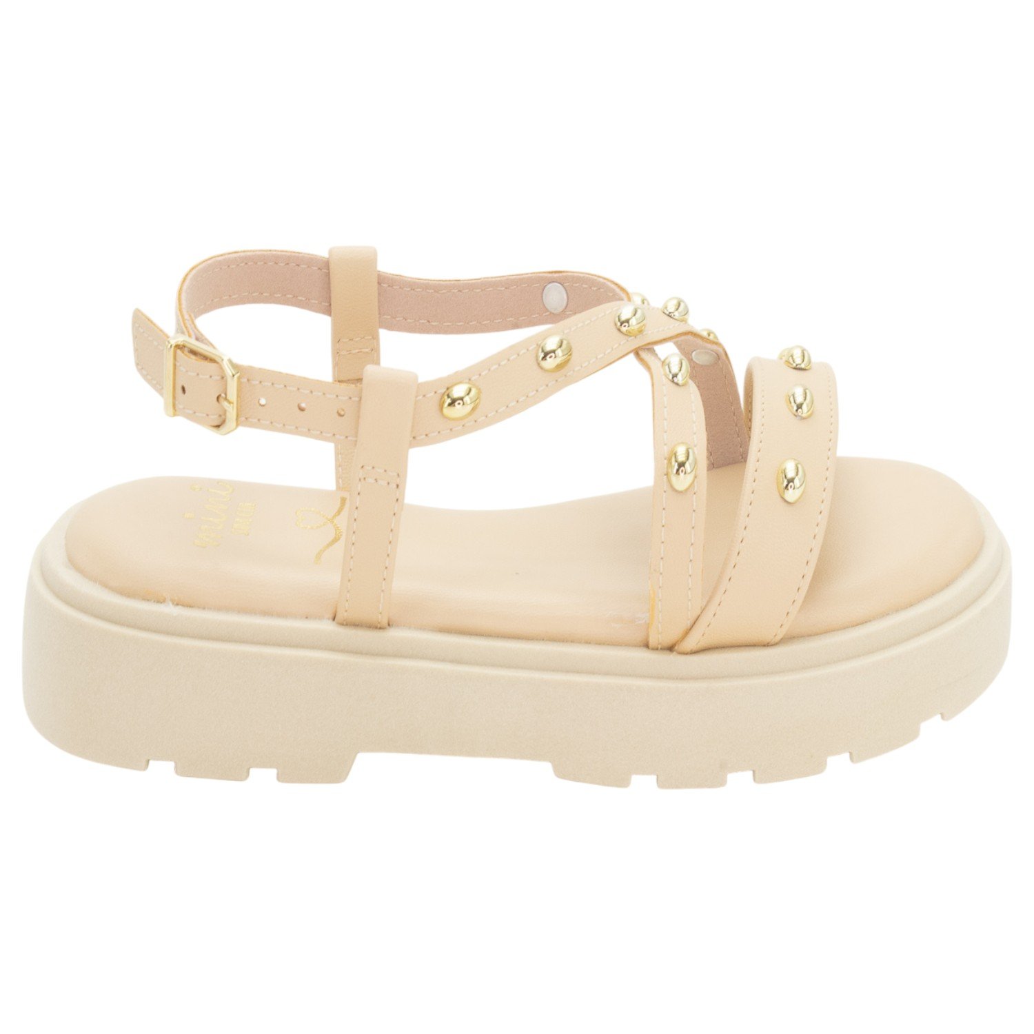 Sandália Infantil Menina Mini Sua Cia 9161.52141 - Areia