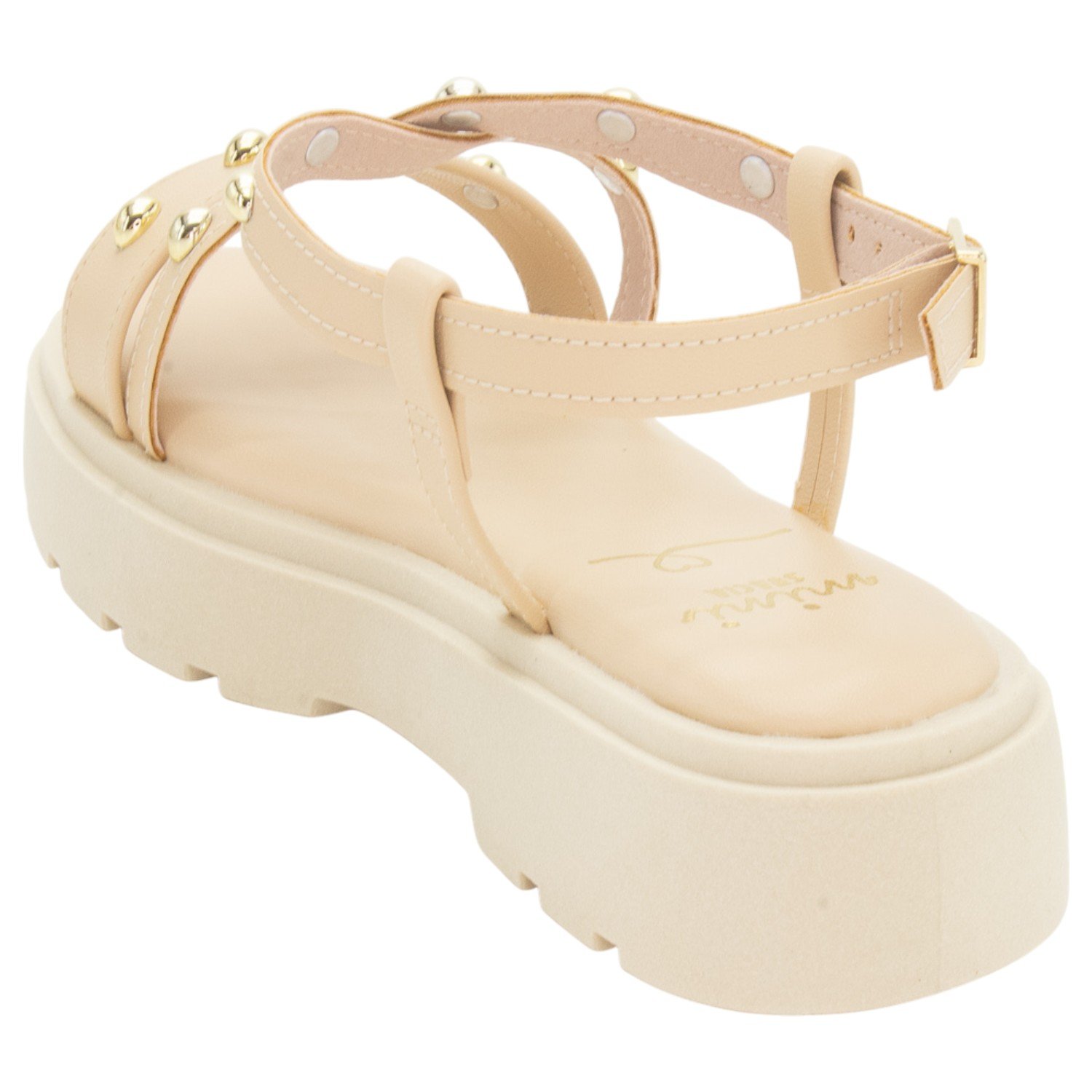 Sandália Infantil Menina Mini Sua Cia 9161.52141 - Areia Bege 3