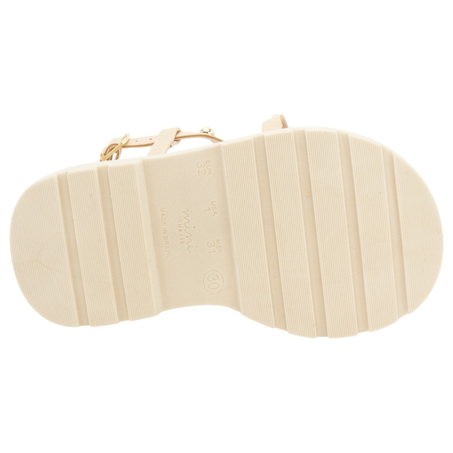 Sandália Infantil Menina Mini Sua Cia 9161.52141 - Areia Bege 4