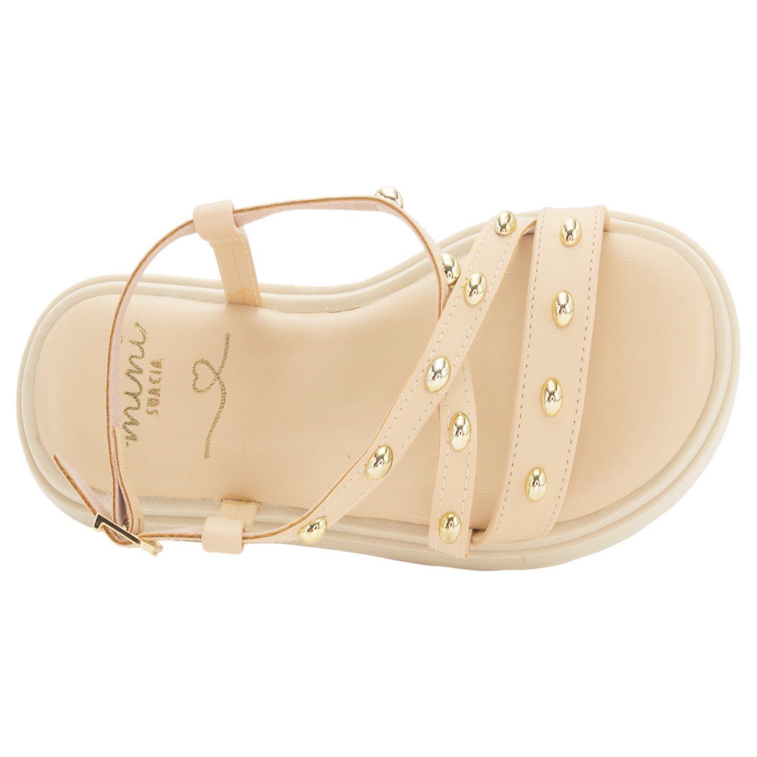 Sandália Infantil Menina Mini Sua Cia 9161.52141 - Areia Bege 5