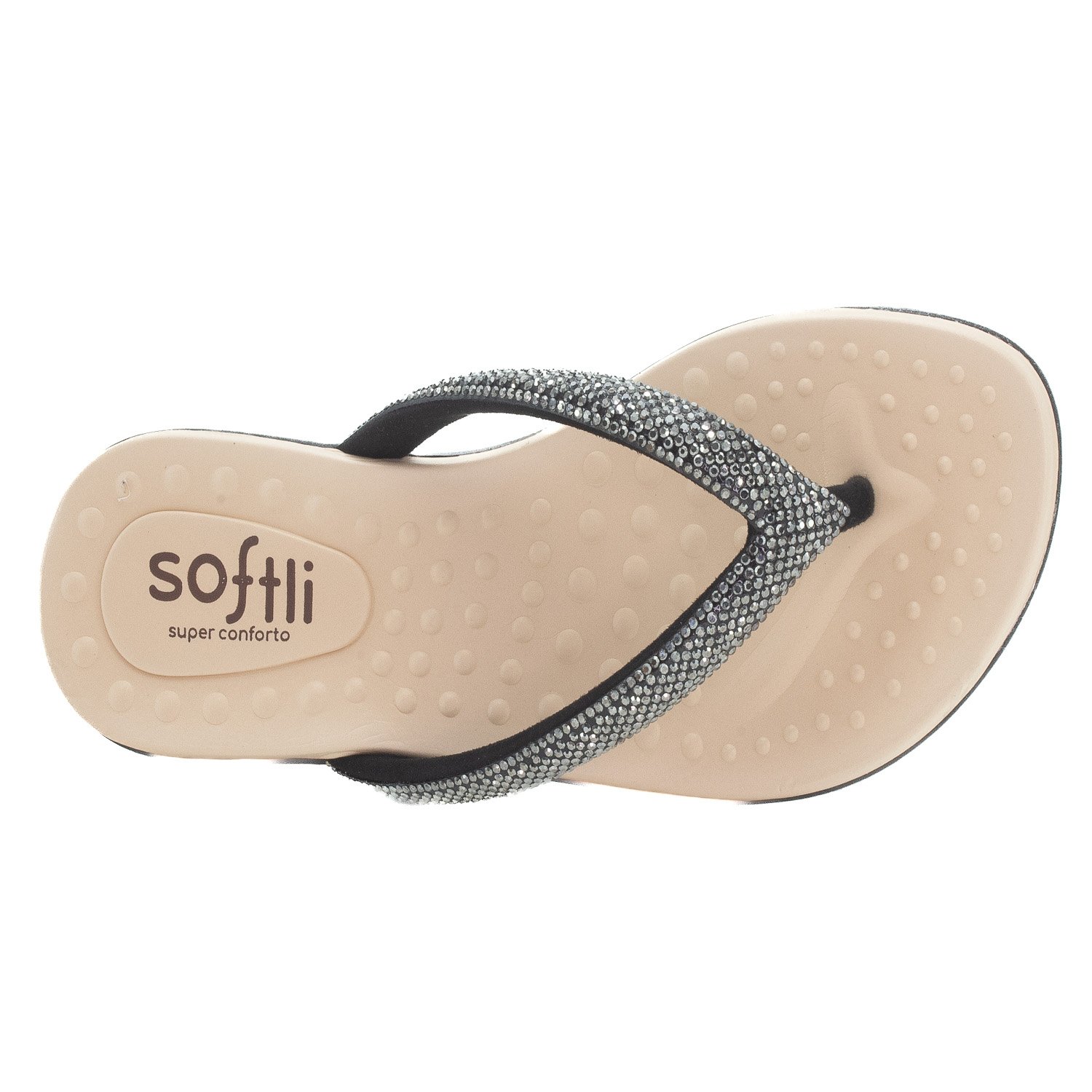 Chinelo Feminino Softli 10015.10064 - Preto Preto 5