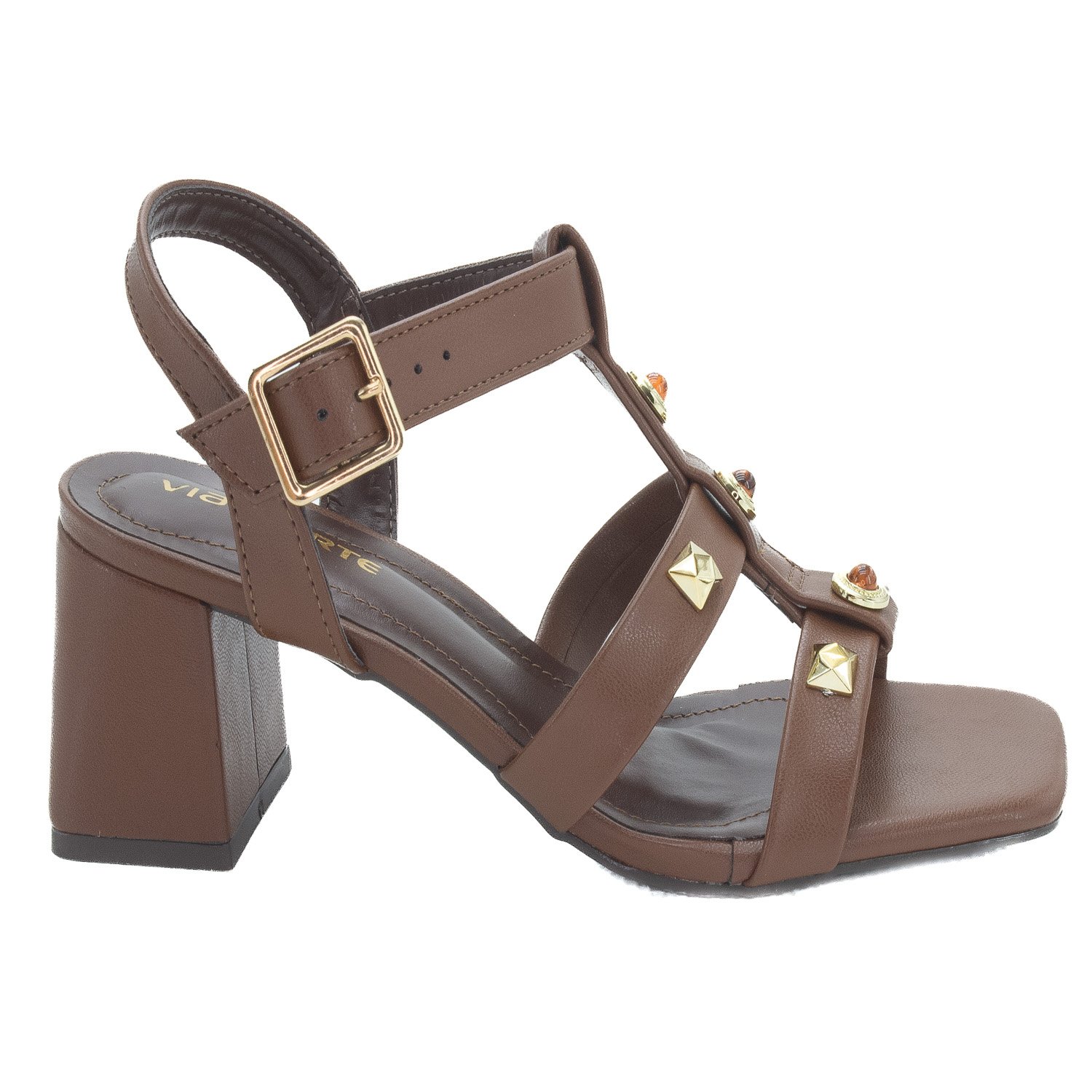 Sandália Feminina Via Marte 171-035-01 - Marrom