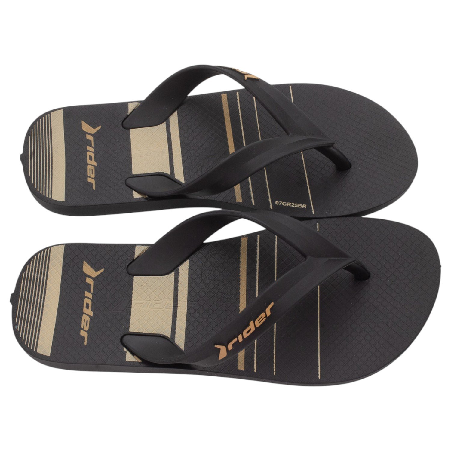 Chinelo Infantil Menino Rider Feel Urban - Preto Preto 2