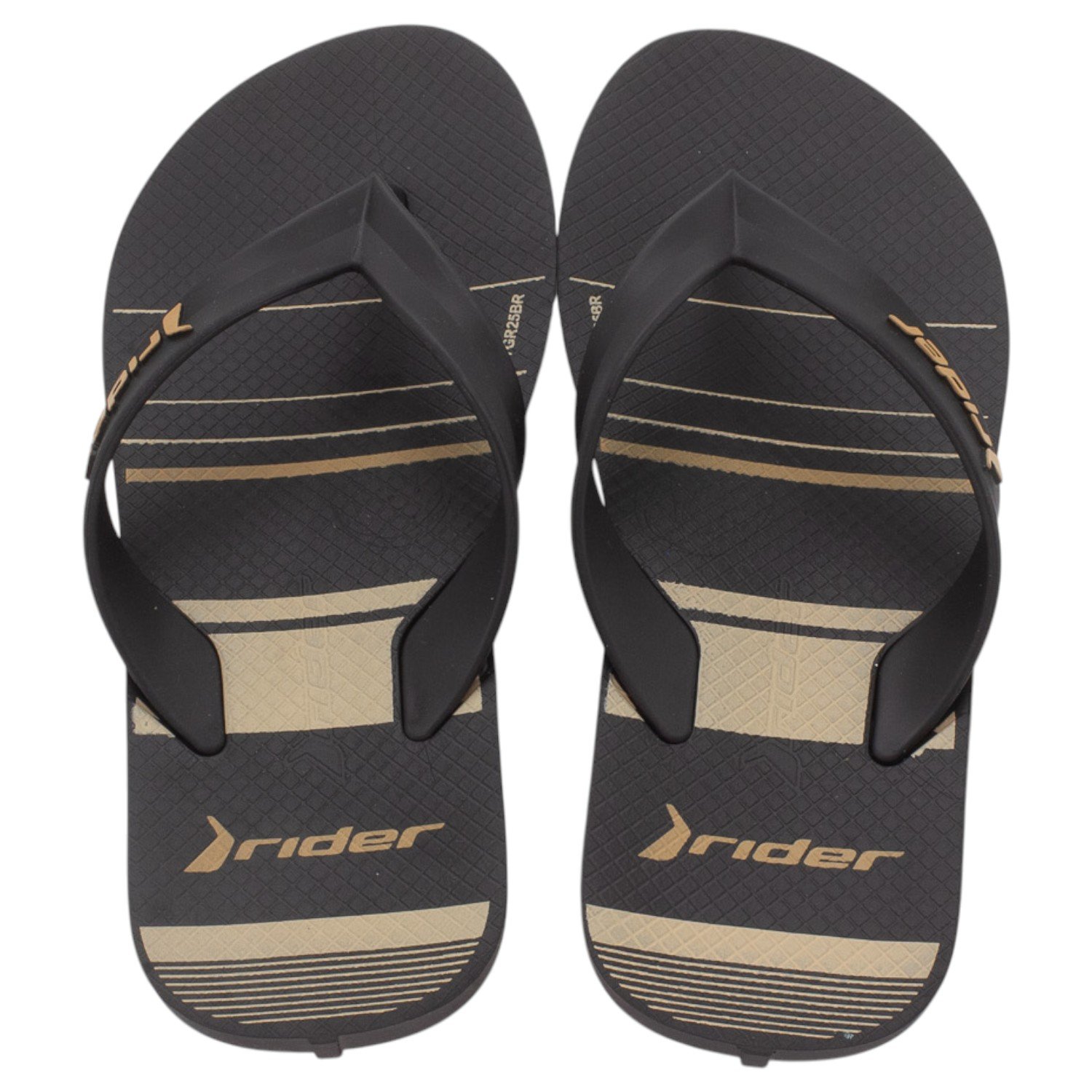 Chinelo Infantil Menino Rider Feel Urban - Preto Preto 3