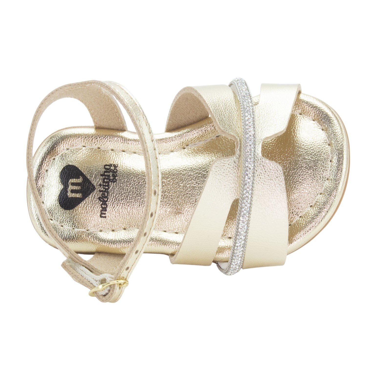 Sandália Infantil Menina Molekinha 2114.285 - Dourado Dourado 5