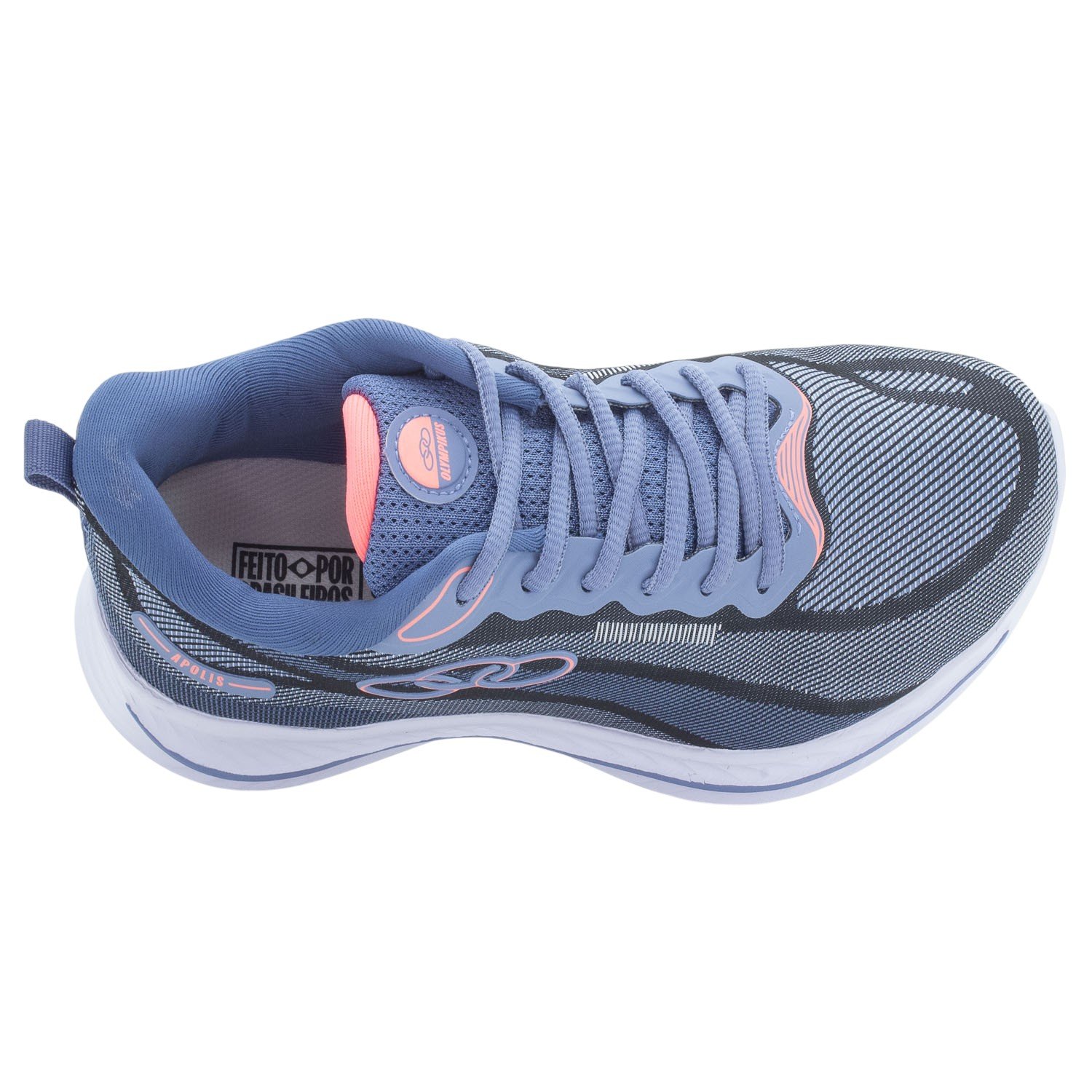 Tênis Feminino Olympikus Apolis - Azul Azul 5