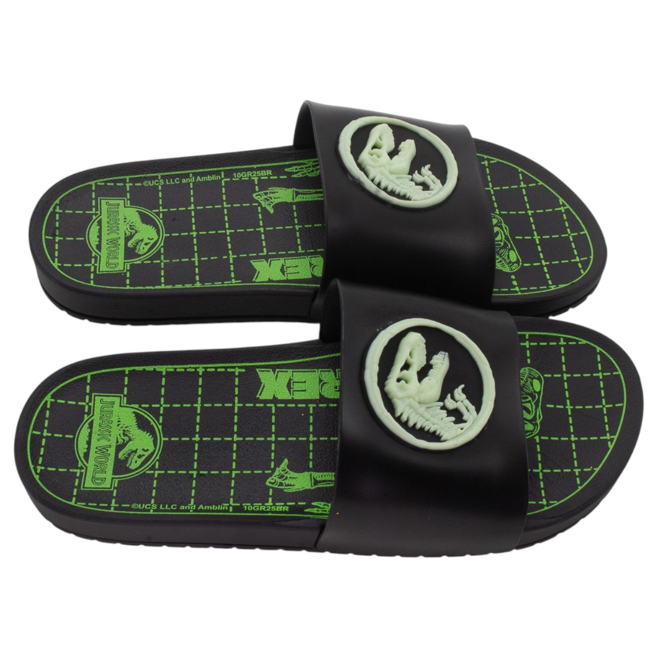 Chinelo Infantil Menino Grendene Jurassic Adventure - Preto Preto 2