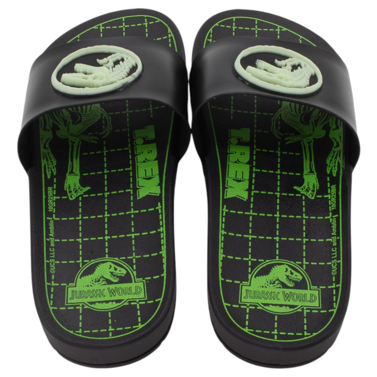 Chinelo Infantil Menino Grendene Jurassic Adventure - Preto Preto 3