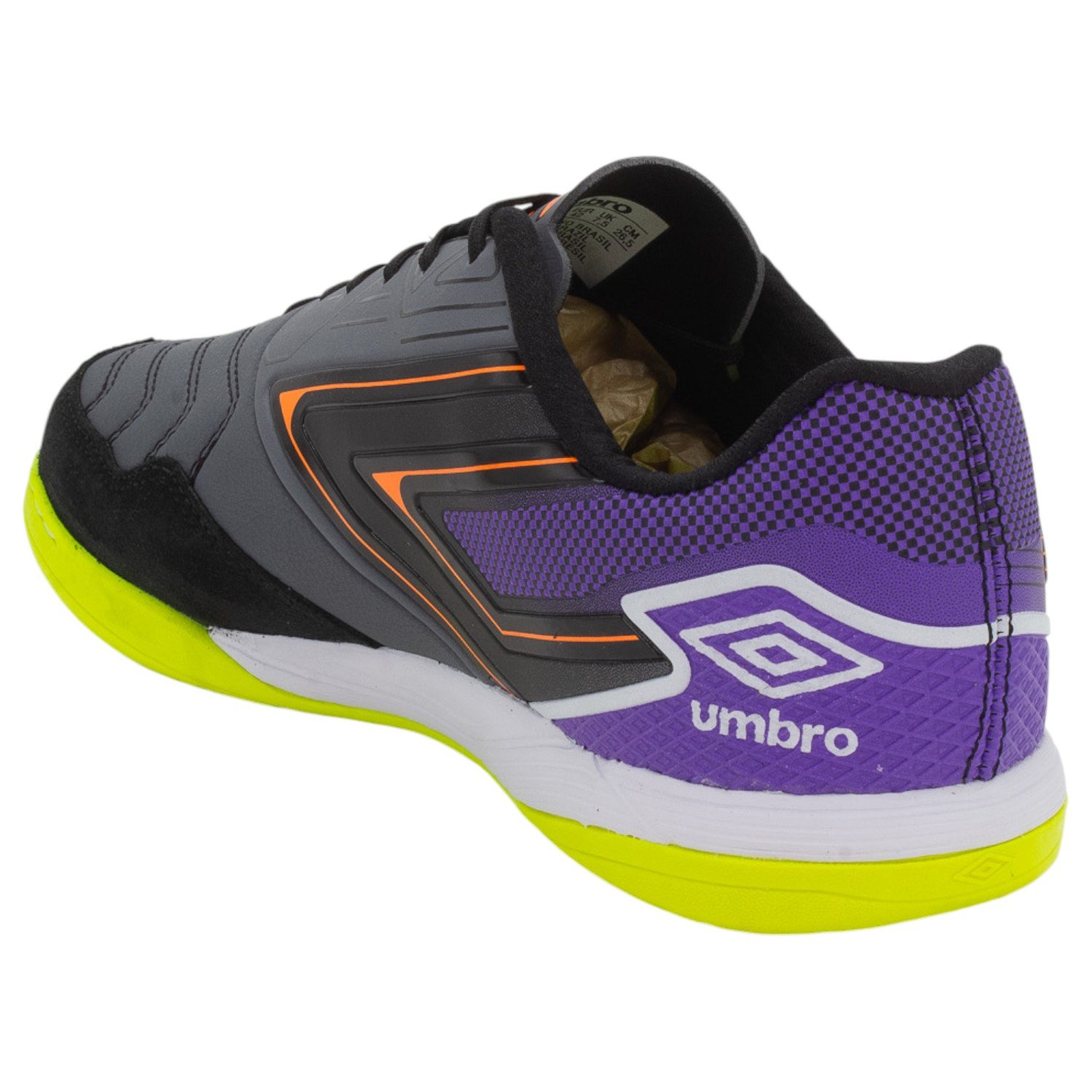 Chuteira Futsal Masculina Umbro Pro 5 Bump Club - Cinza Cinza 3