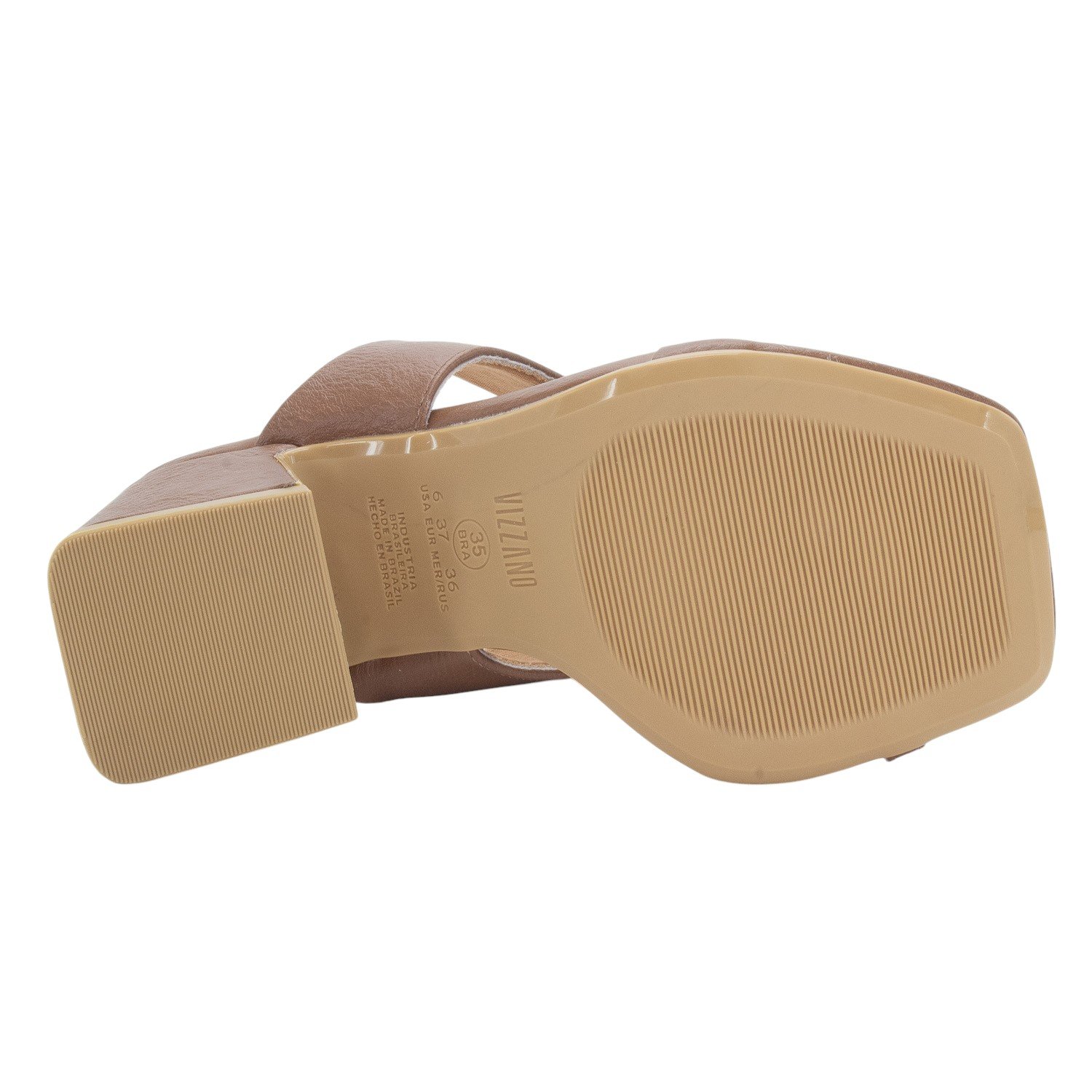 Tamanco Feminino Vizzano 6558.103 - Marrom Marrom 4