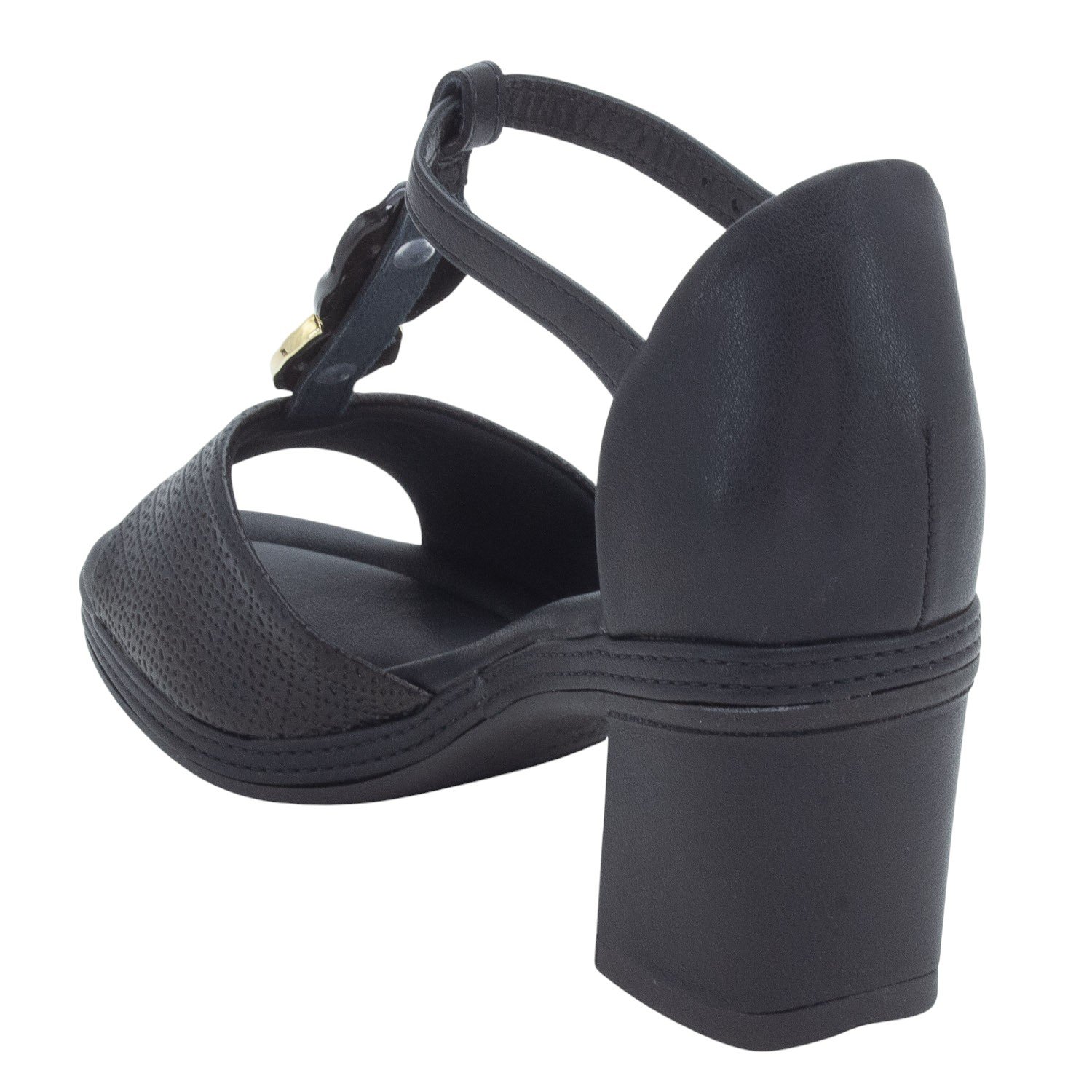 Sandália Feminina Piccadilly 566078-5 - Preto Preto 3